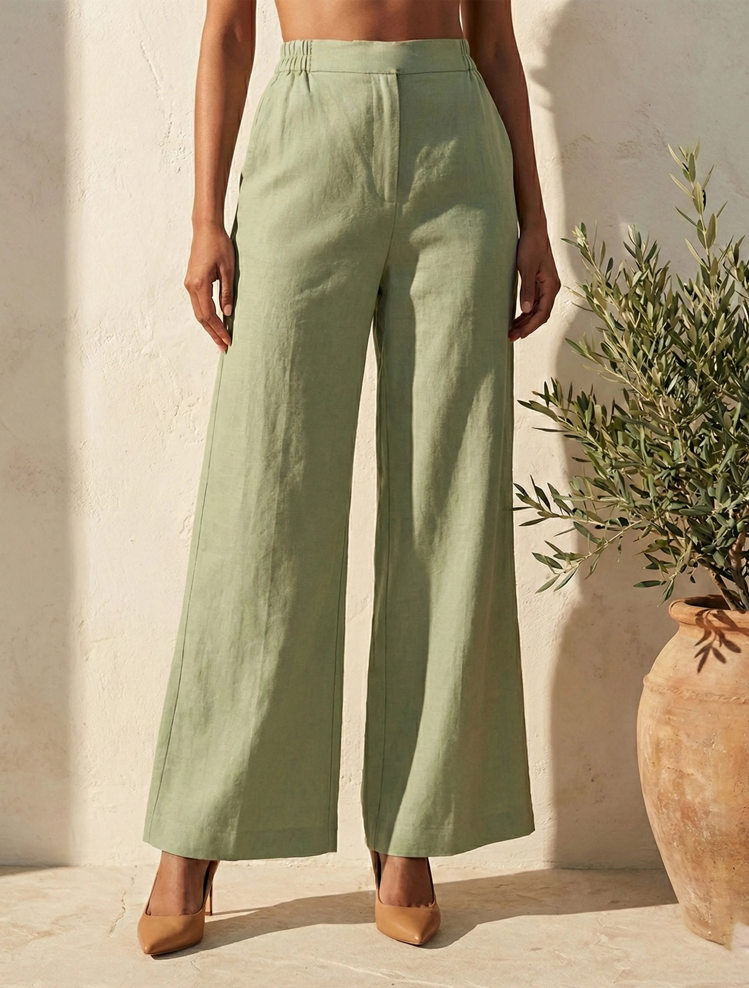 trueBrowns Mint Green Ikat Print Cotton Poplin Blazer Co-Ord Set
