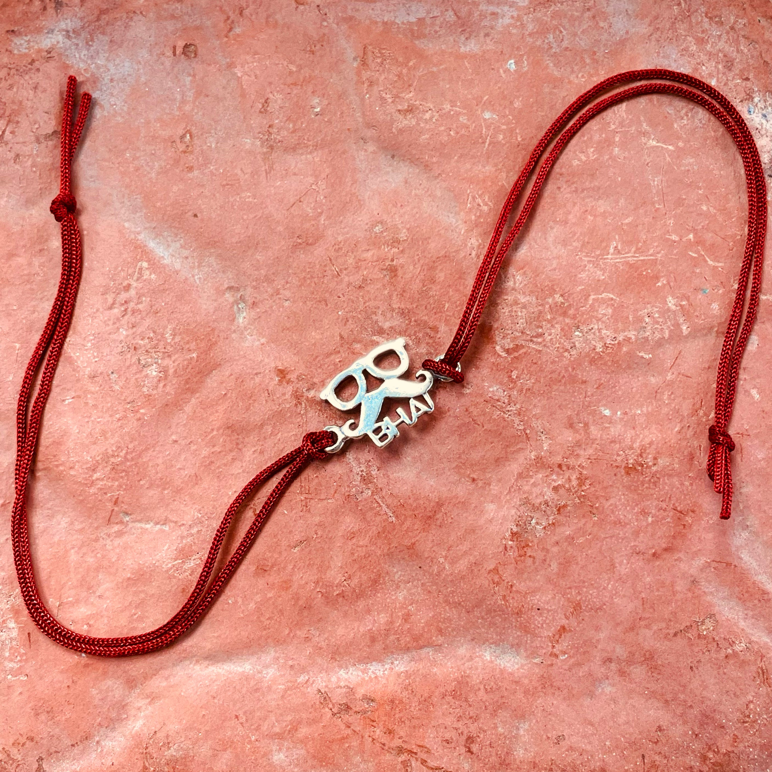 trueBrowns Sterling Silver Chashmish Bhai Thread Rakhi