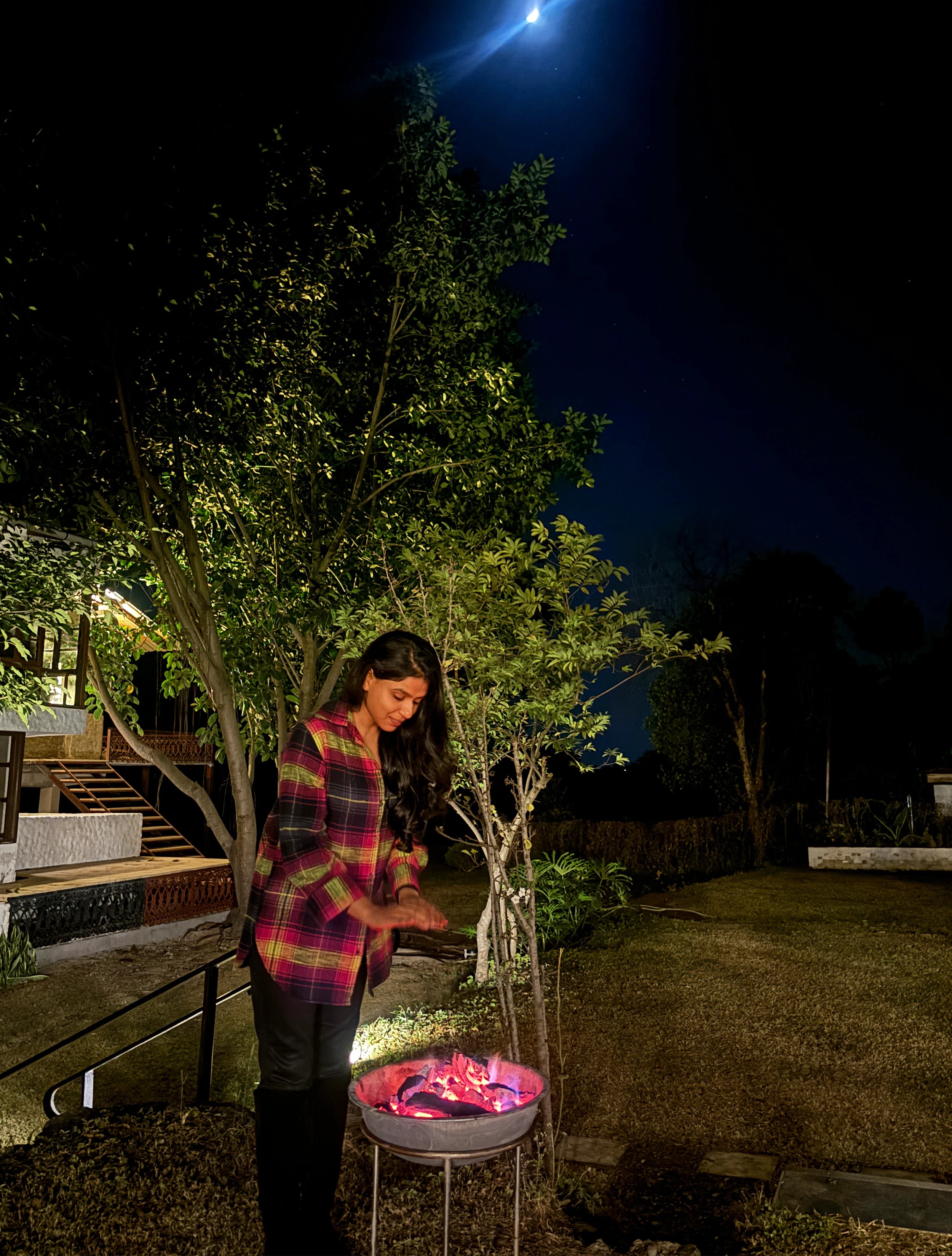 trueBrowns Pink Lime Check Woollen Shirt Top