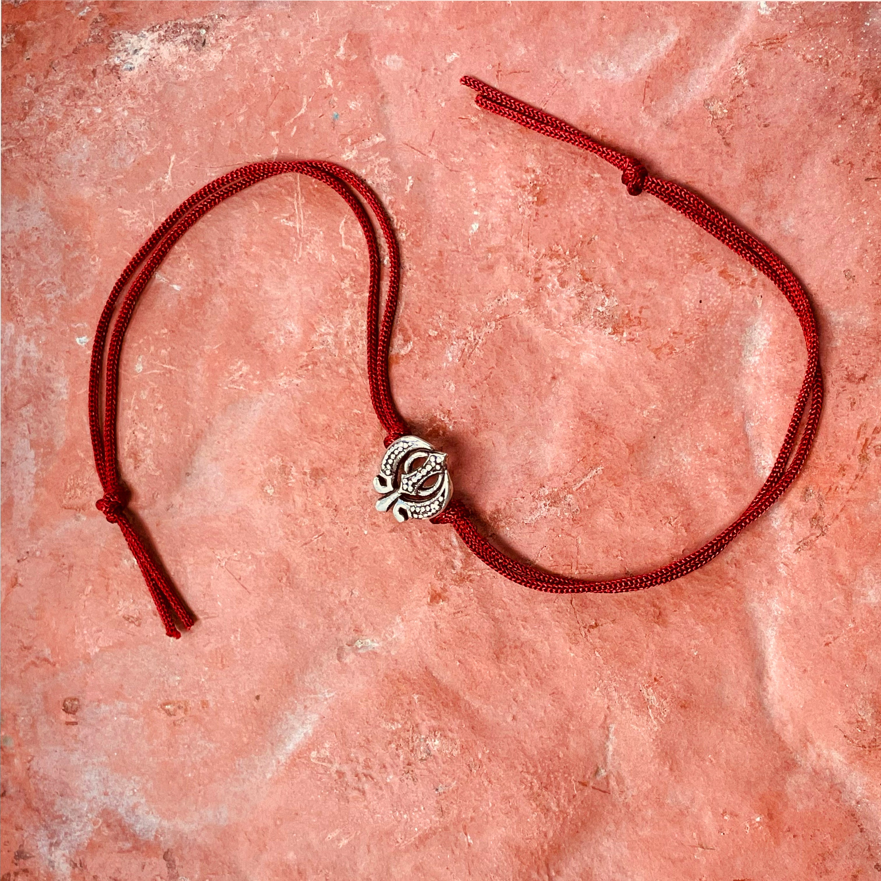 trueBrowns 925 Sterling Silver Khanda Thread Rakhi