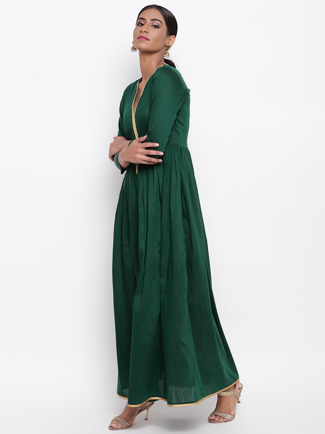 Green Gold Lace Dress - trueBrowns