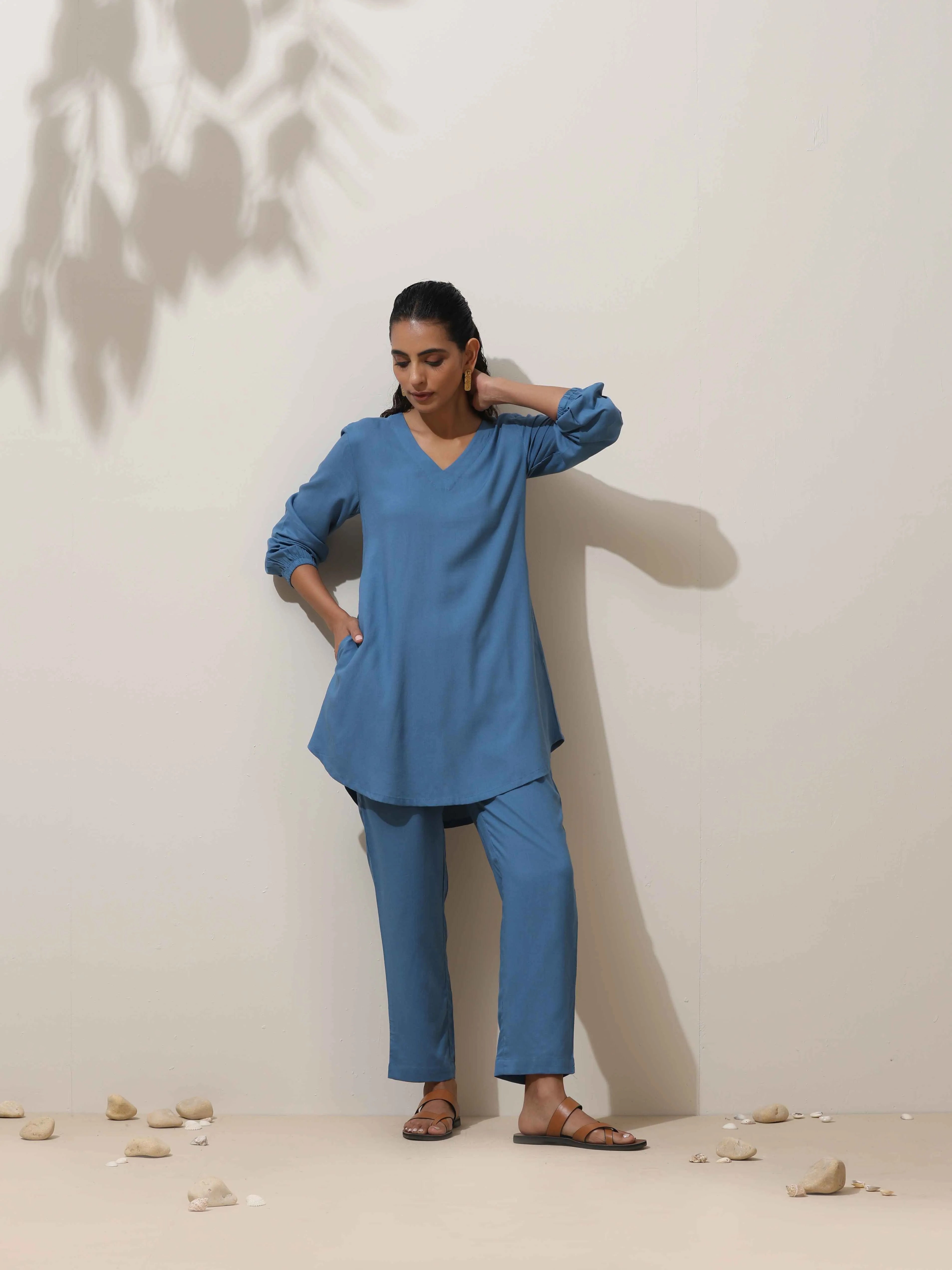 trueBrowns Blue Co-ord Set