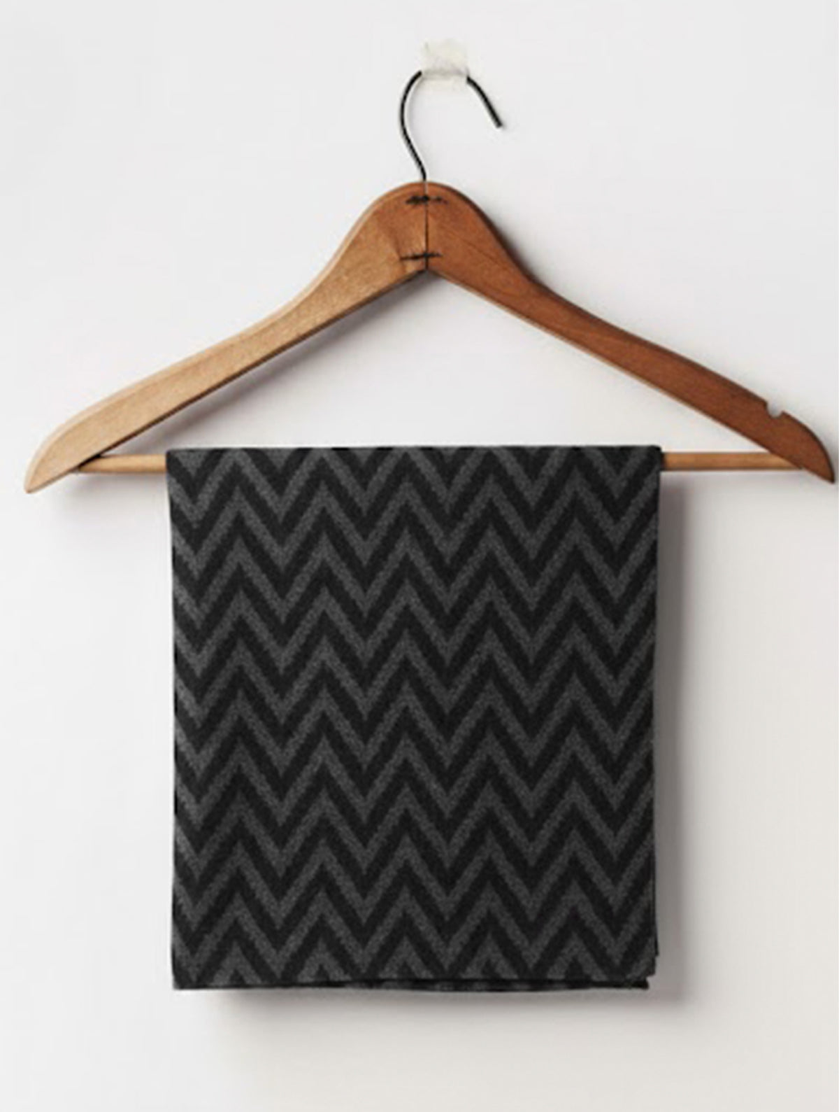 trueBrowns Grey Geometry Woollen Stole
