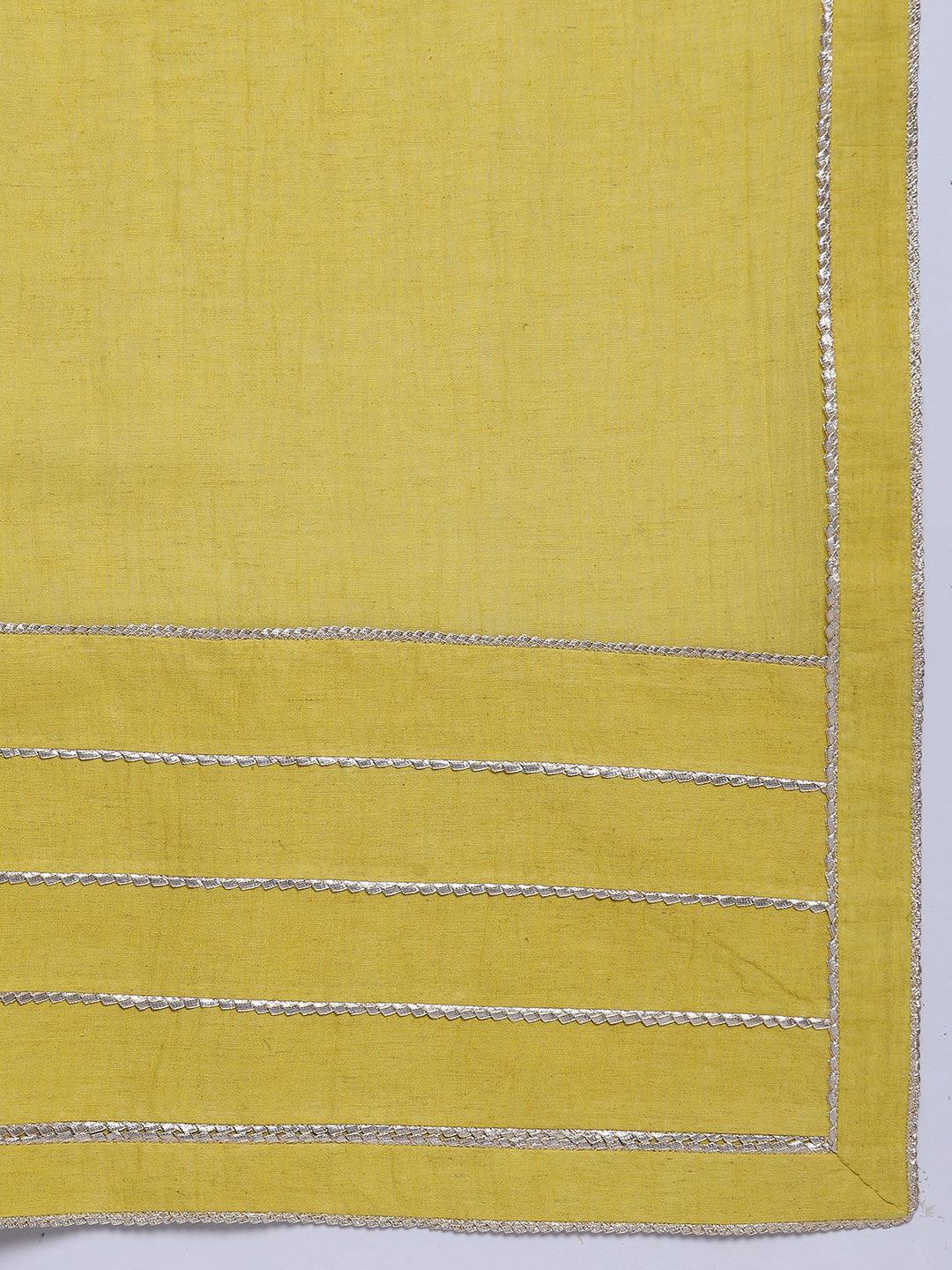 Pure Cotton Gota Saree - trueBrowns