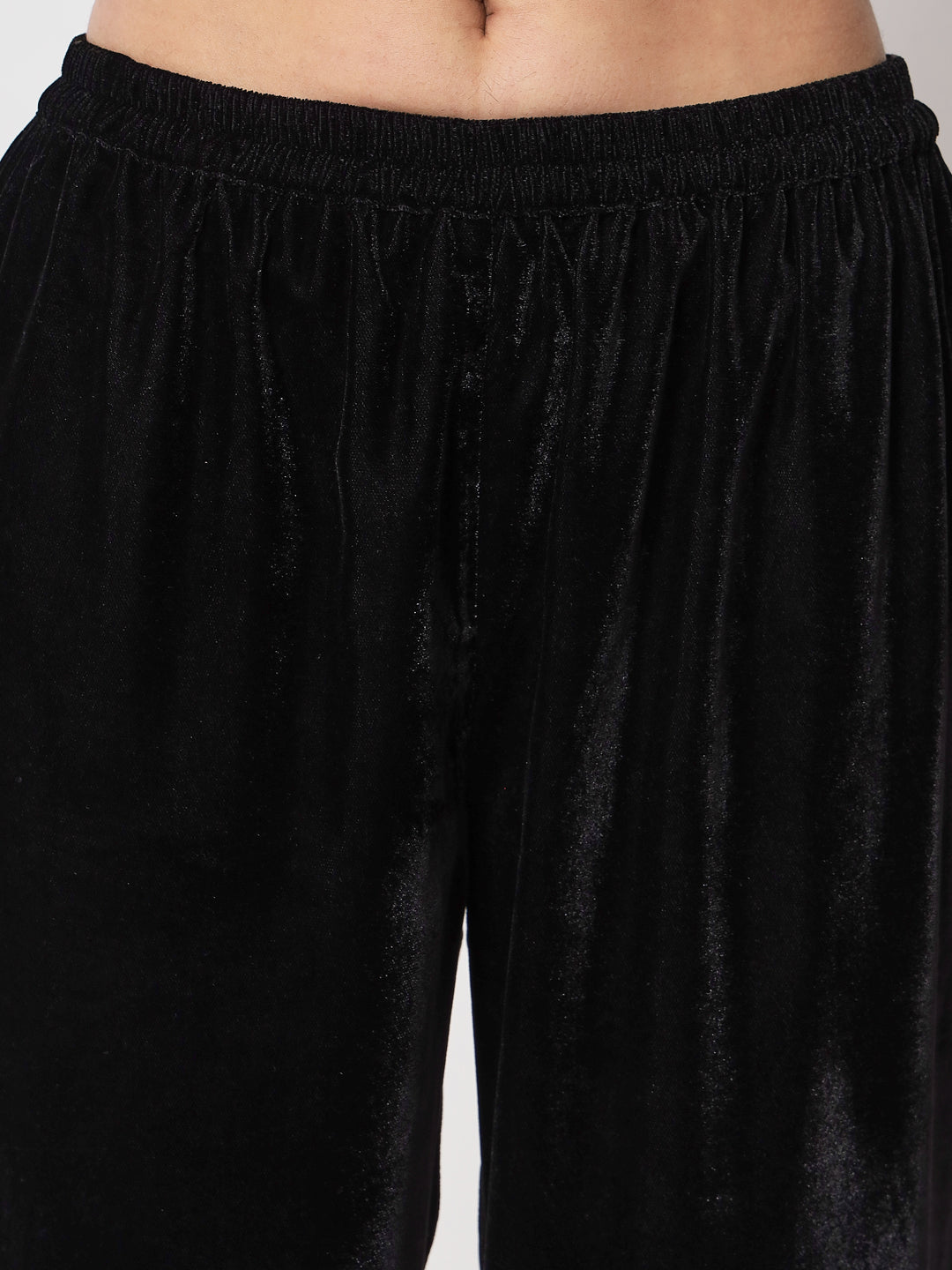 Black Velvet Lace Pant