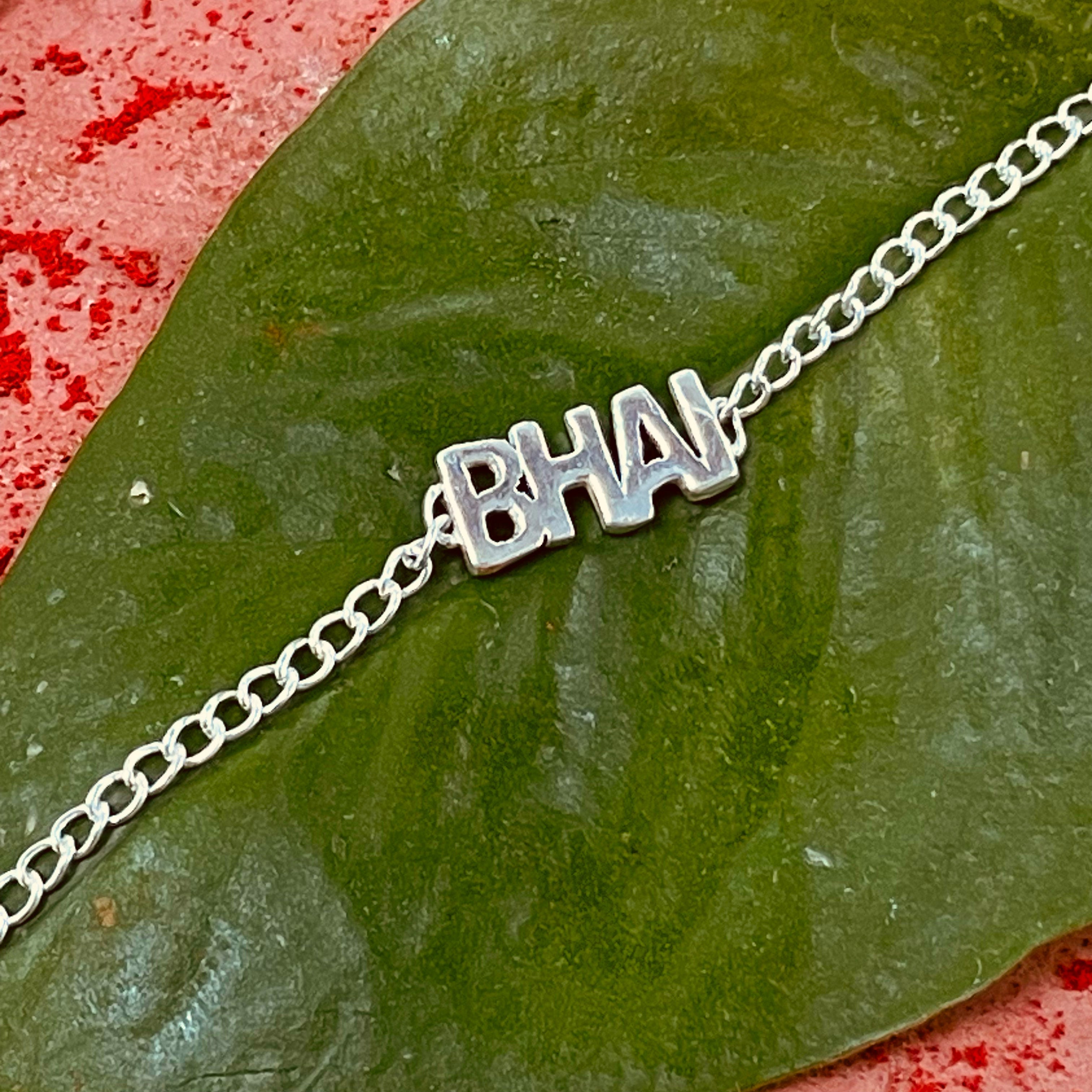 trueBrowns 925 Sterling Silver Bhai Silver Chain Rakhi