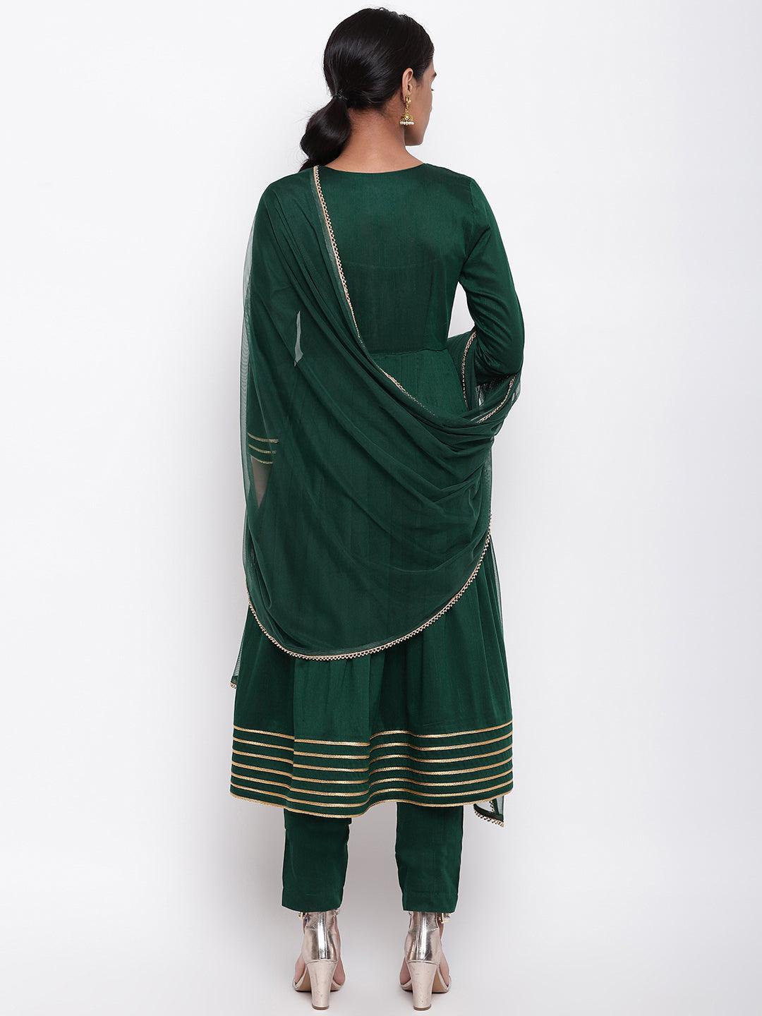 Green Lace Angrakha Set - trueBrowns