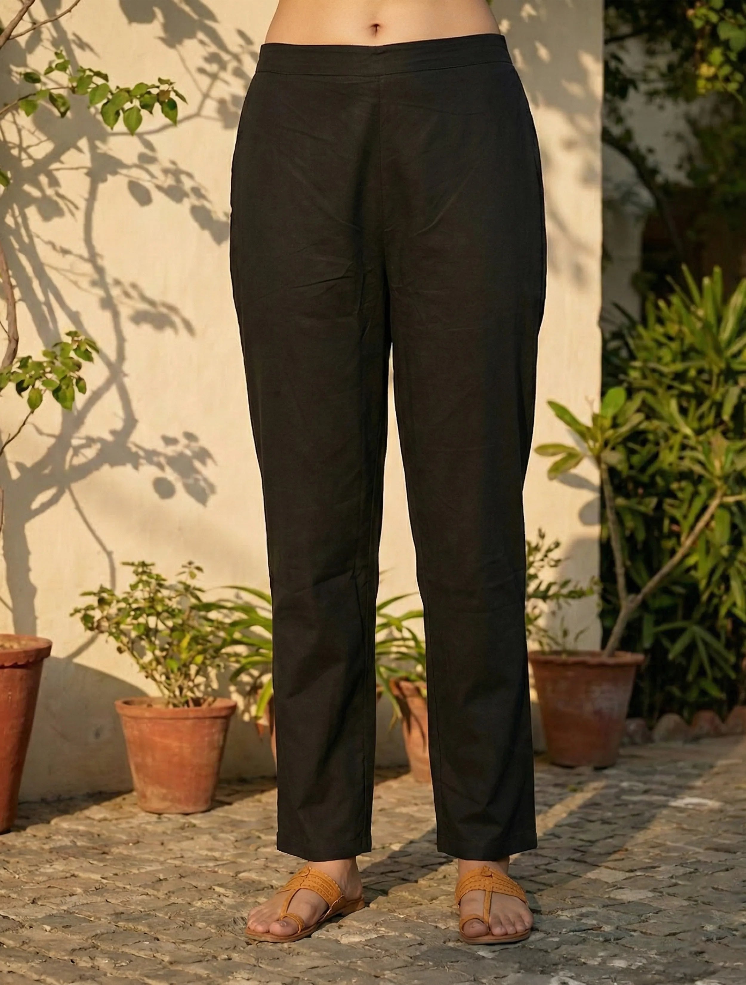 trueBrowns Beige Blue Printed V-Neck Kurta Pant Dupatta Set