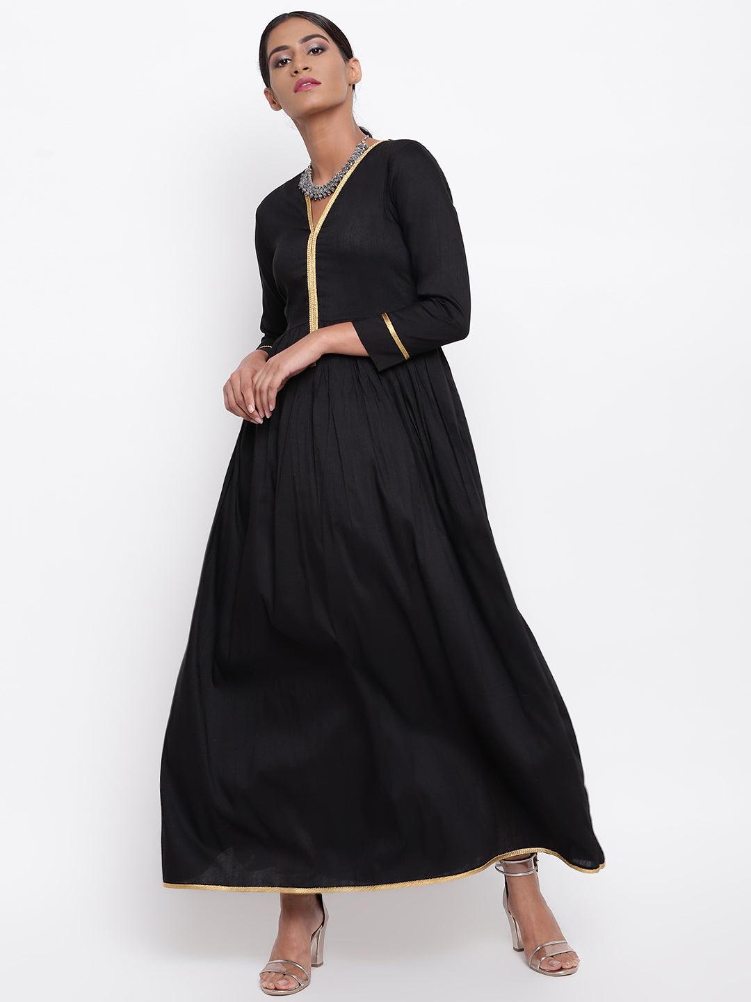Black Gold Lace Dress - trueBrowns
