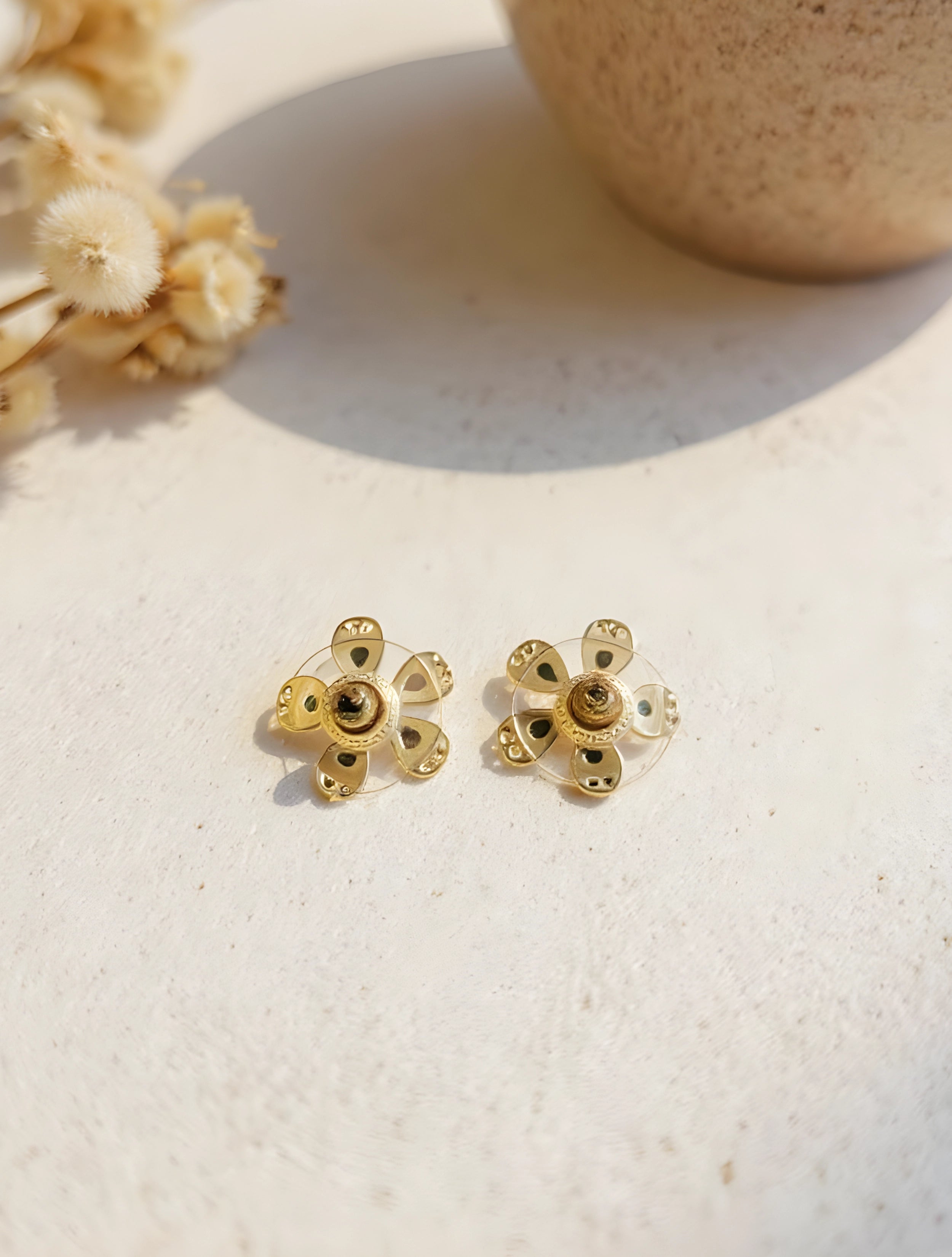 trueBrowns Multi Color Petal Earrings