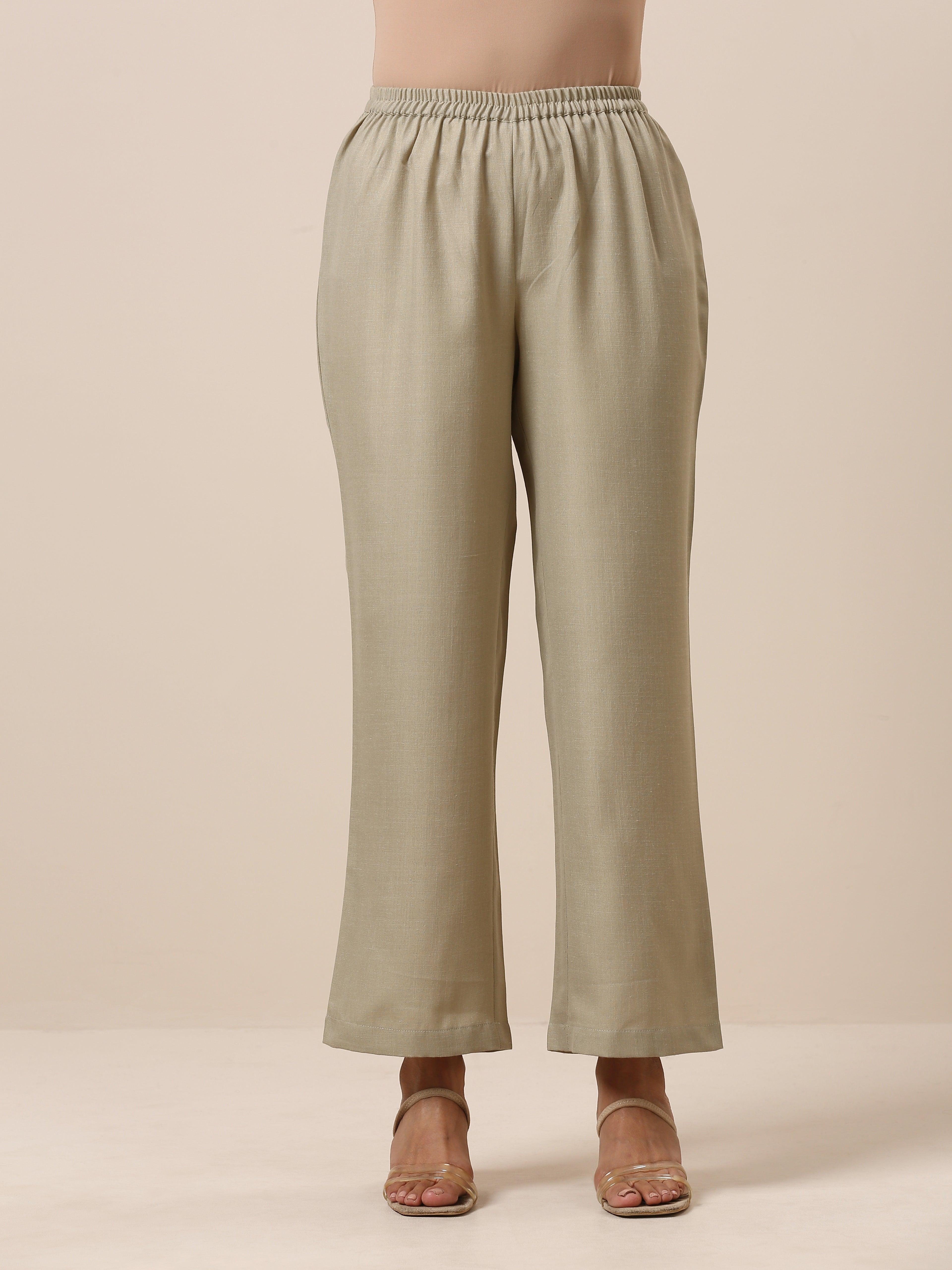 Cotton Blue Printed Slit Kurta Pant Set - trueBrowns