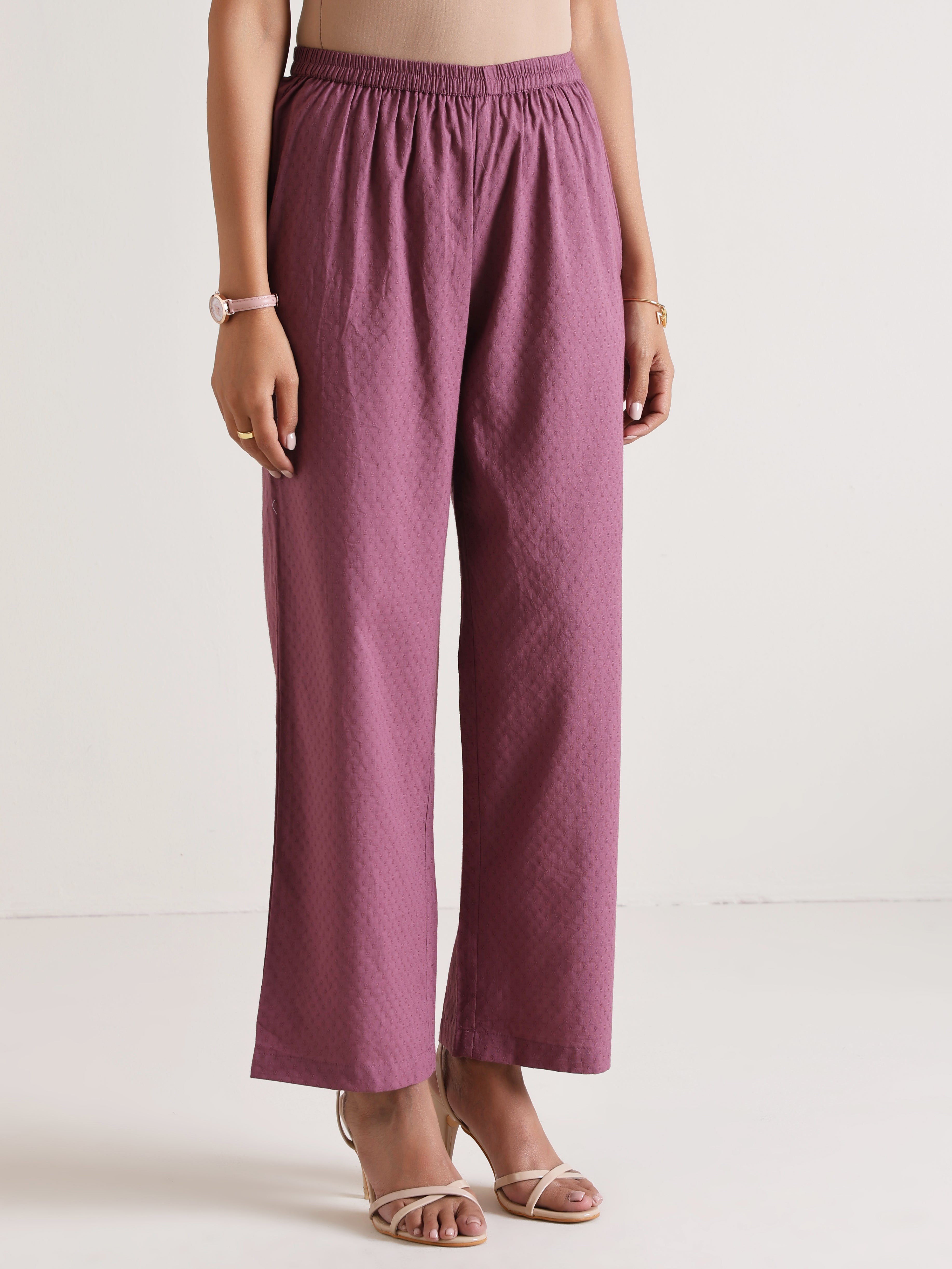 Orchid Overlap Pleat Kurta Pant Set