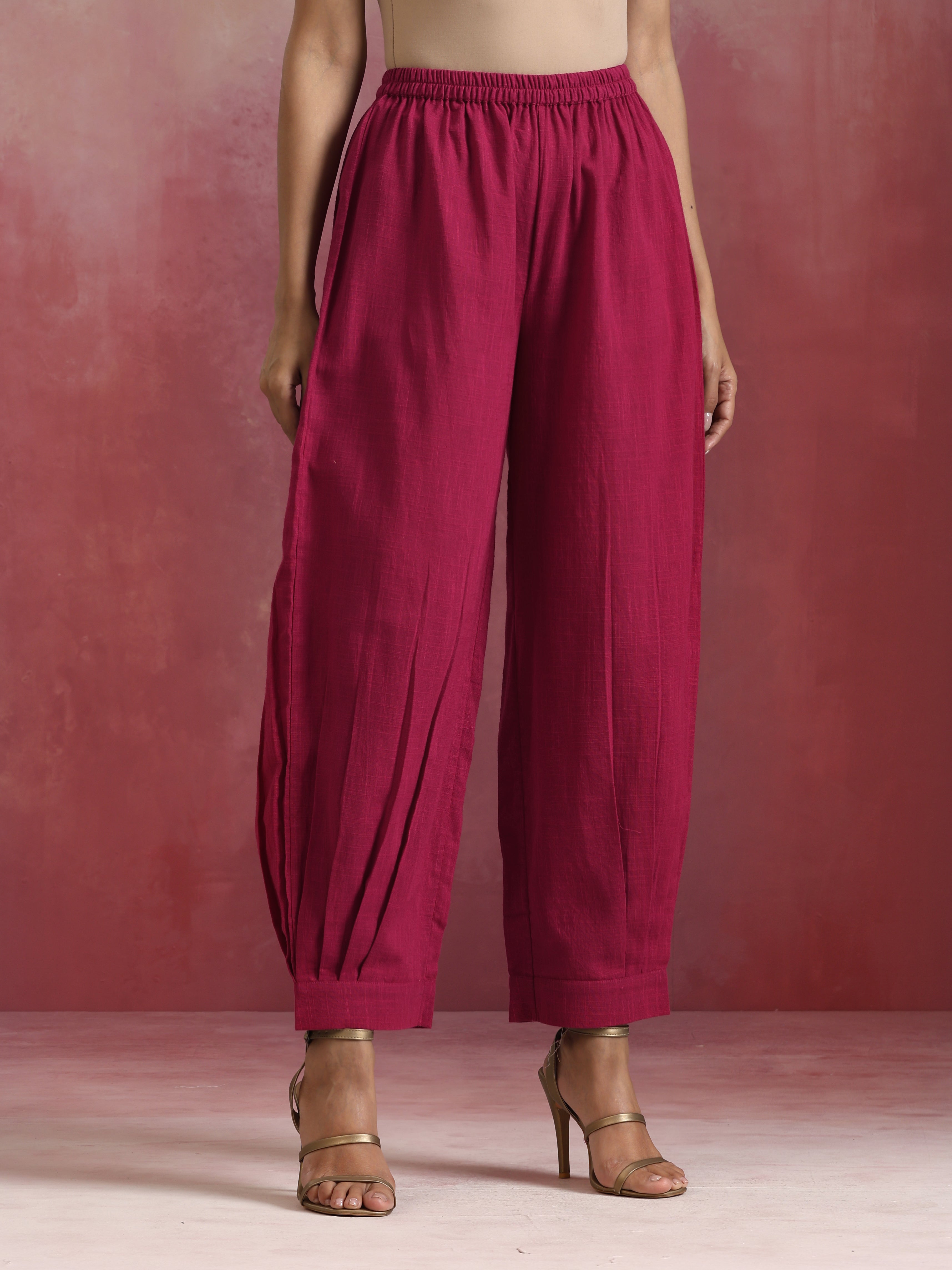 trueBrowns Magenta Cotton Co-ord set