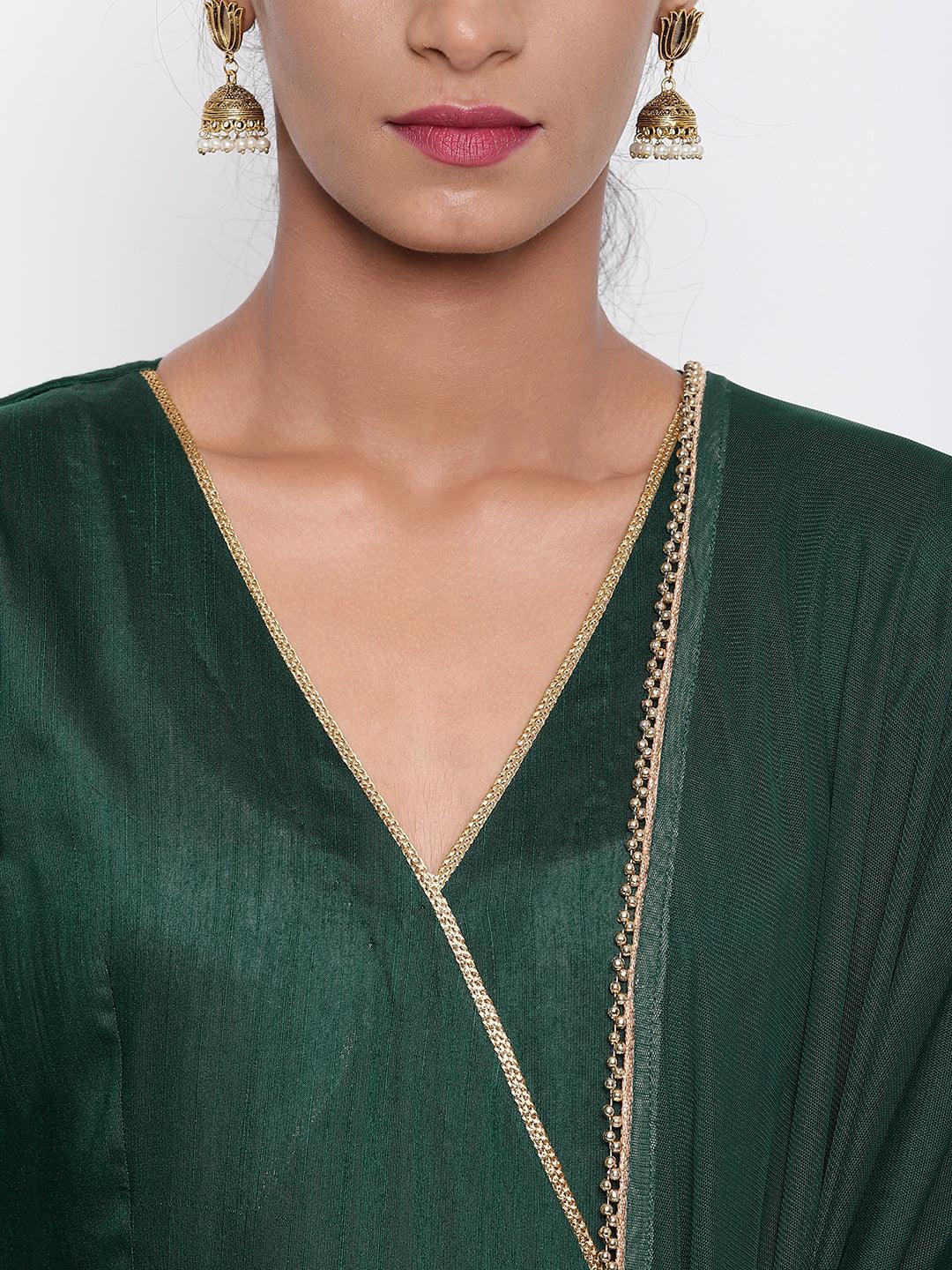 Green Lace Angrakha Set - trueBrowns