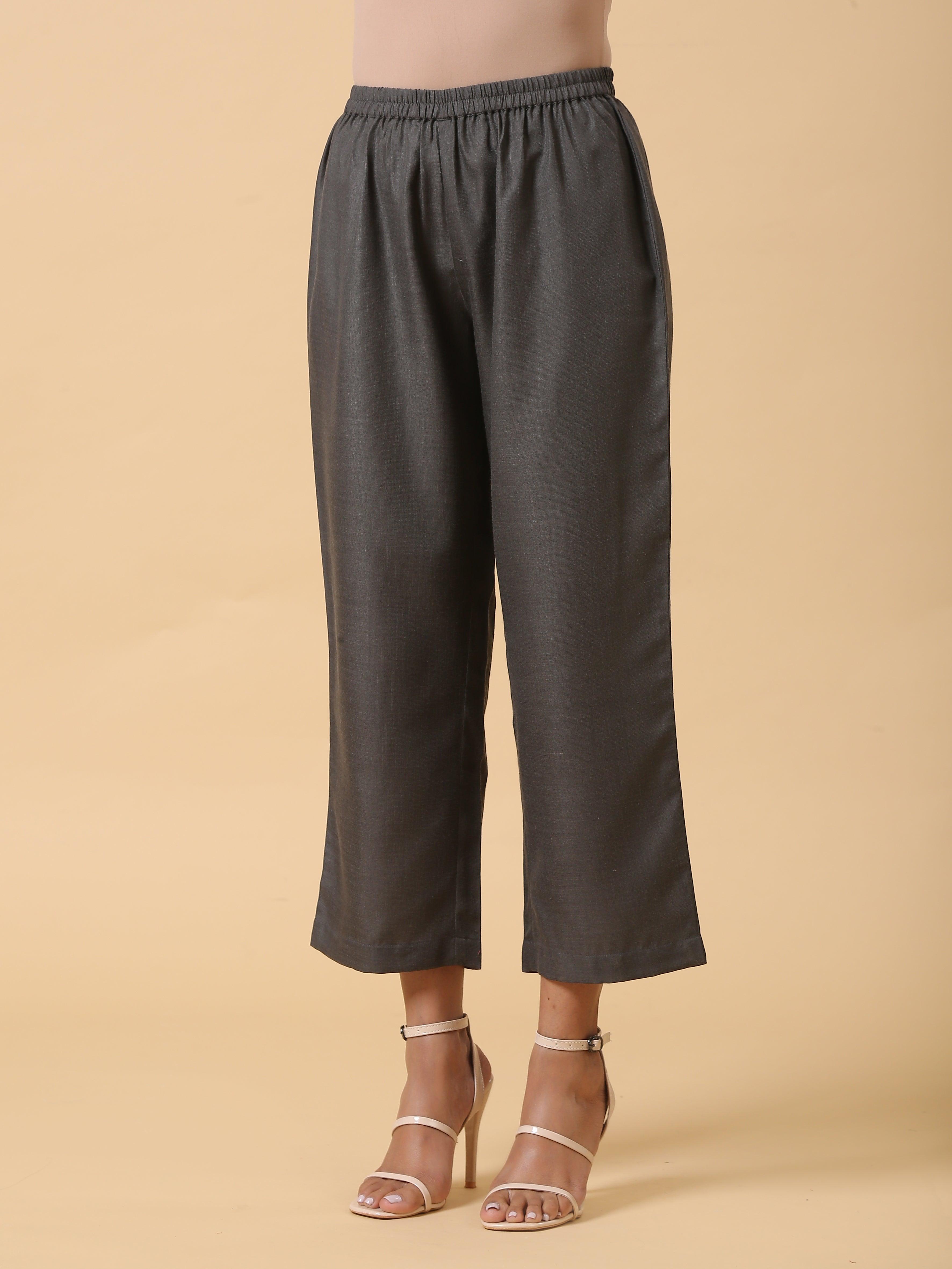 Cotton Linen Light Green Sleeveless Kurta Pant Set - trueBrowns