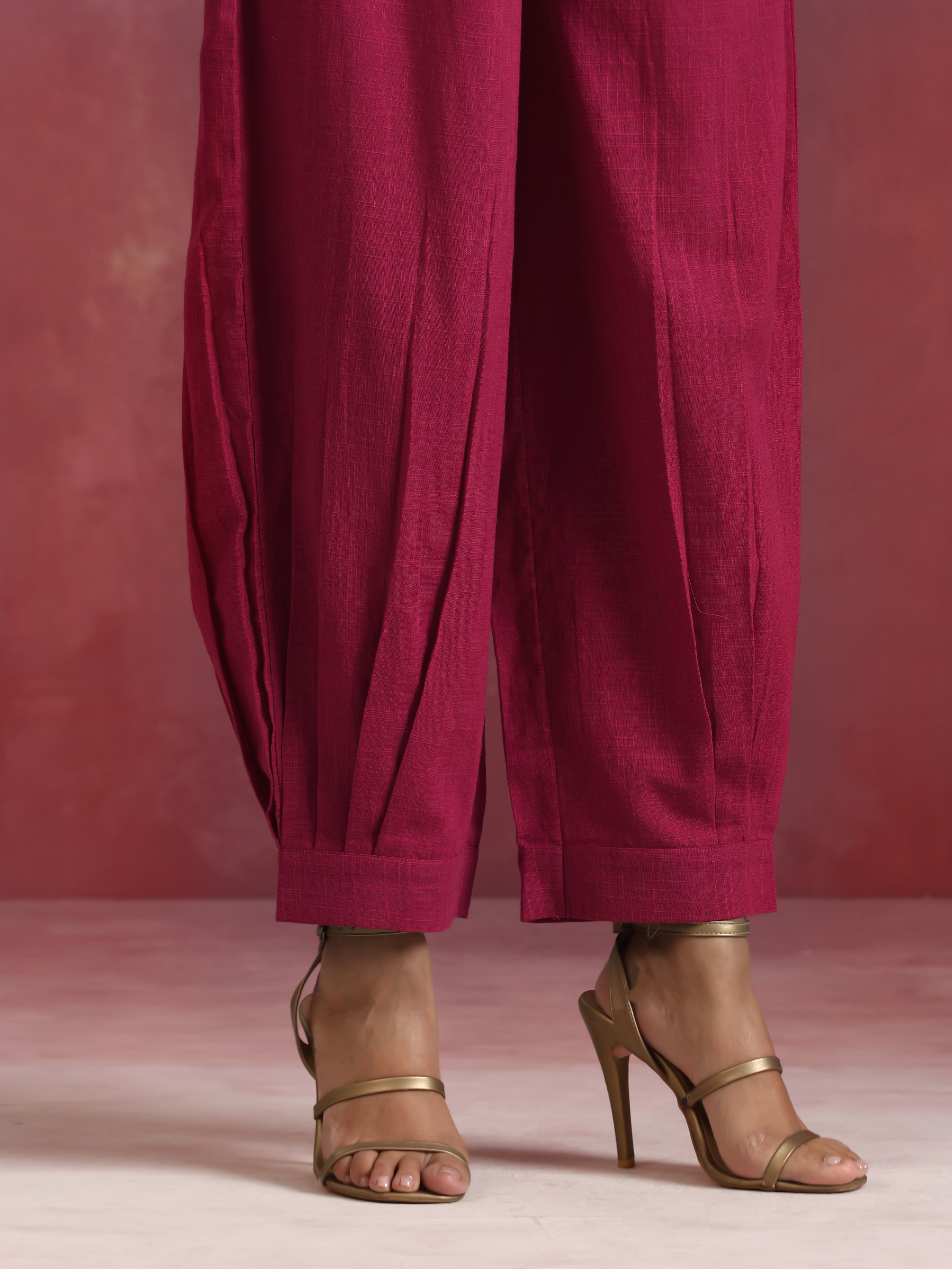 trueBrowns Magenta Cotton Co-ord set