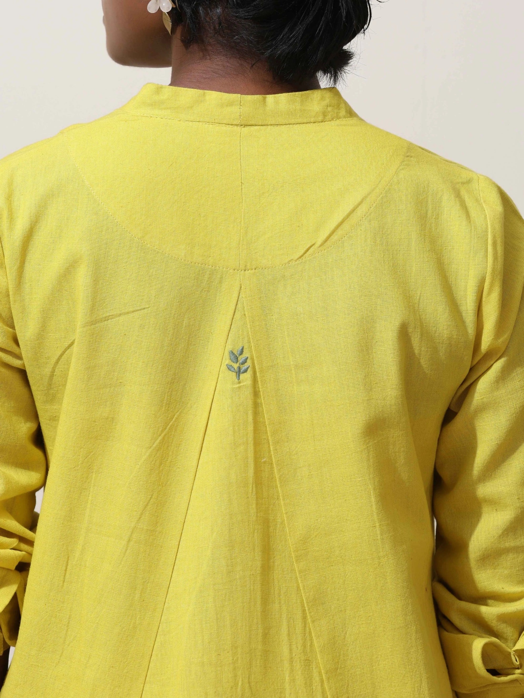 trueBrowns Lime Cotton Linen Co-Ord Set
