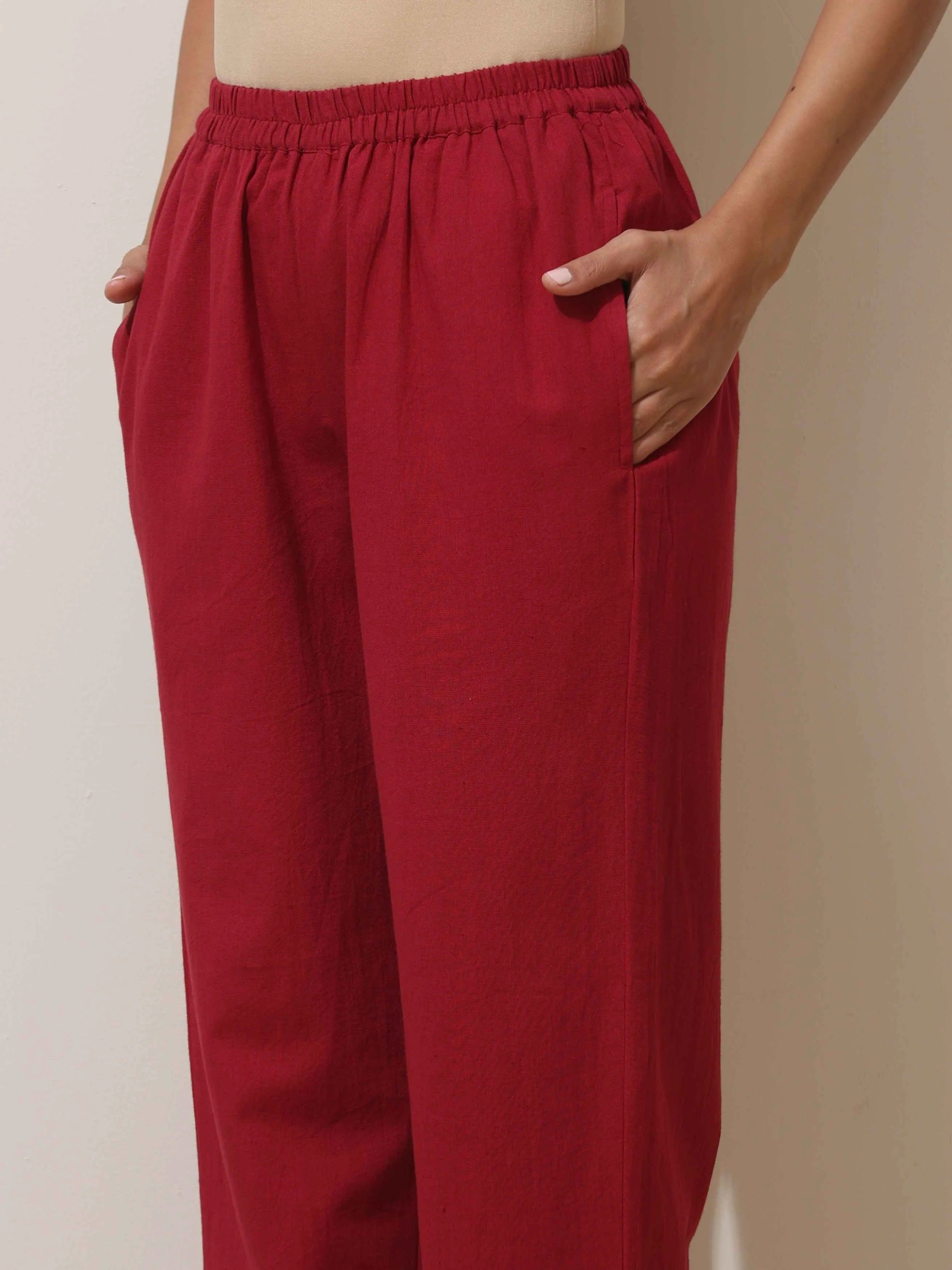 trueBrowns Grey Cotton Linen Kurta Pant Set