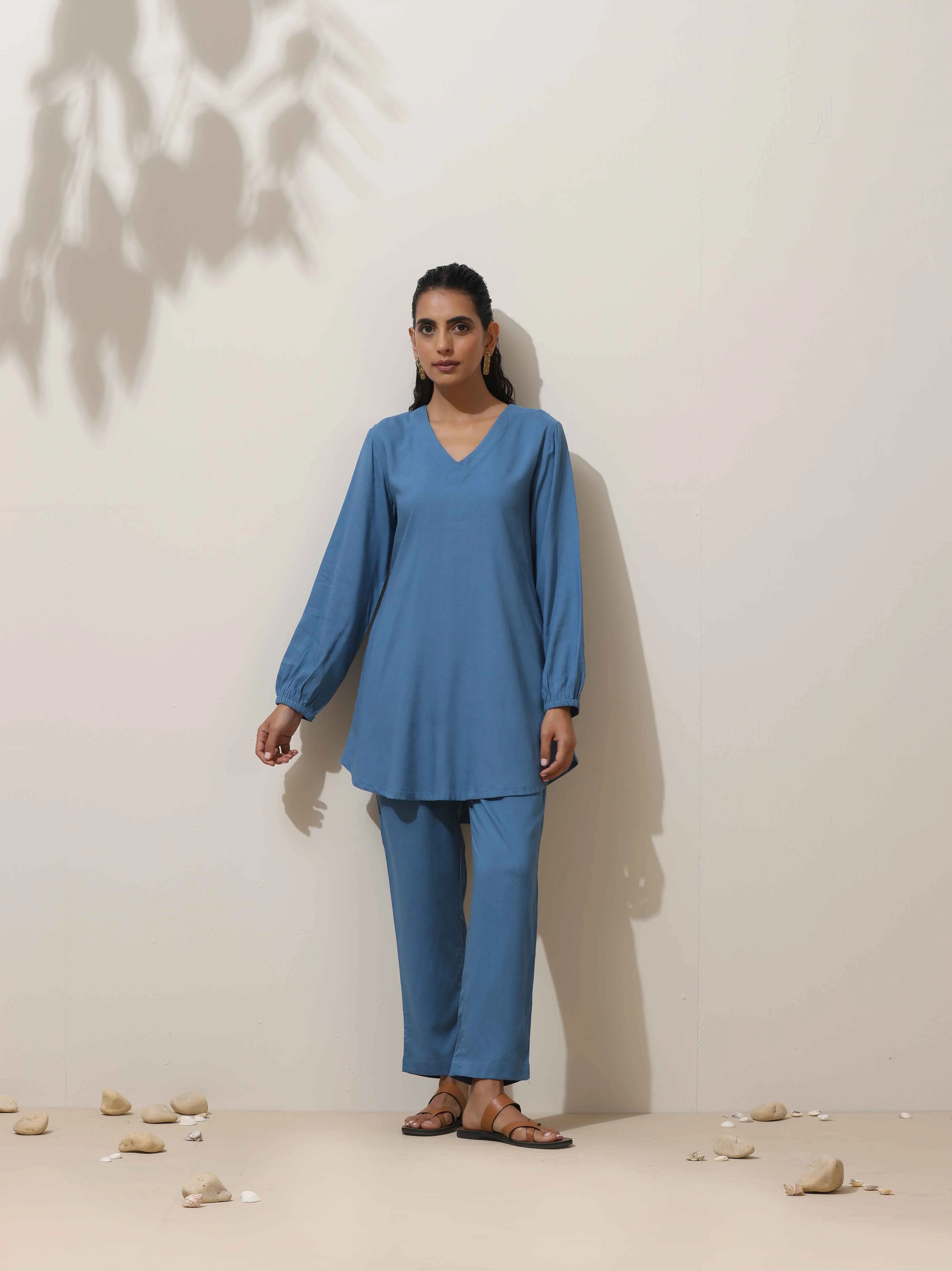 trueBrowns Blue Co-ord Set