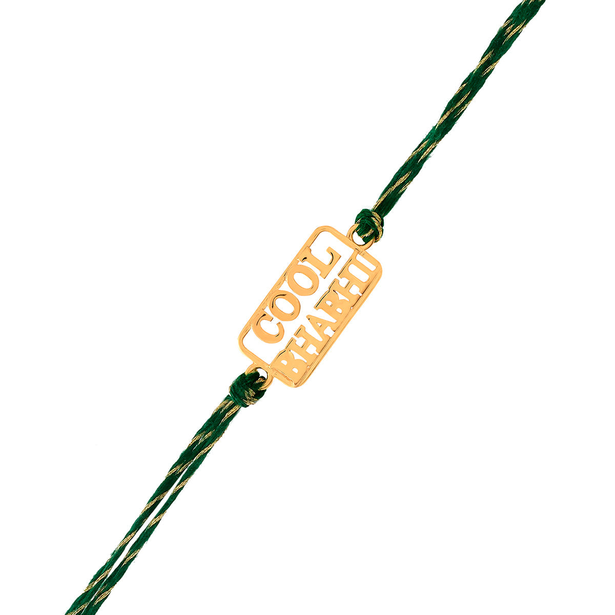trueBrowns 925 Sterling Silver Cool Bhabhi 22k Gold Micron Plated Thread Rakhi