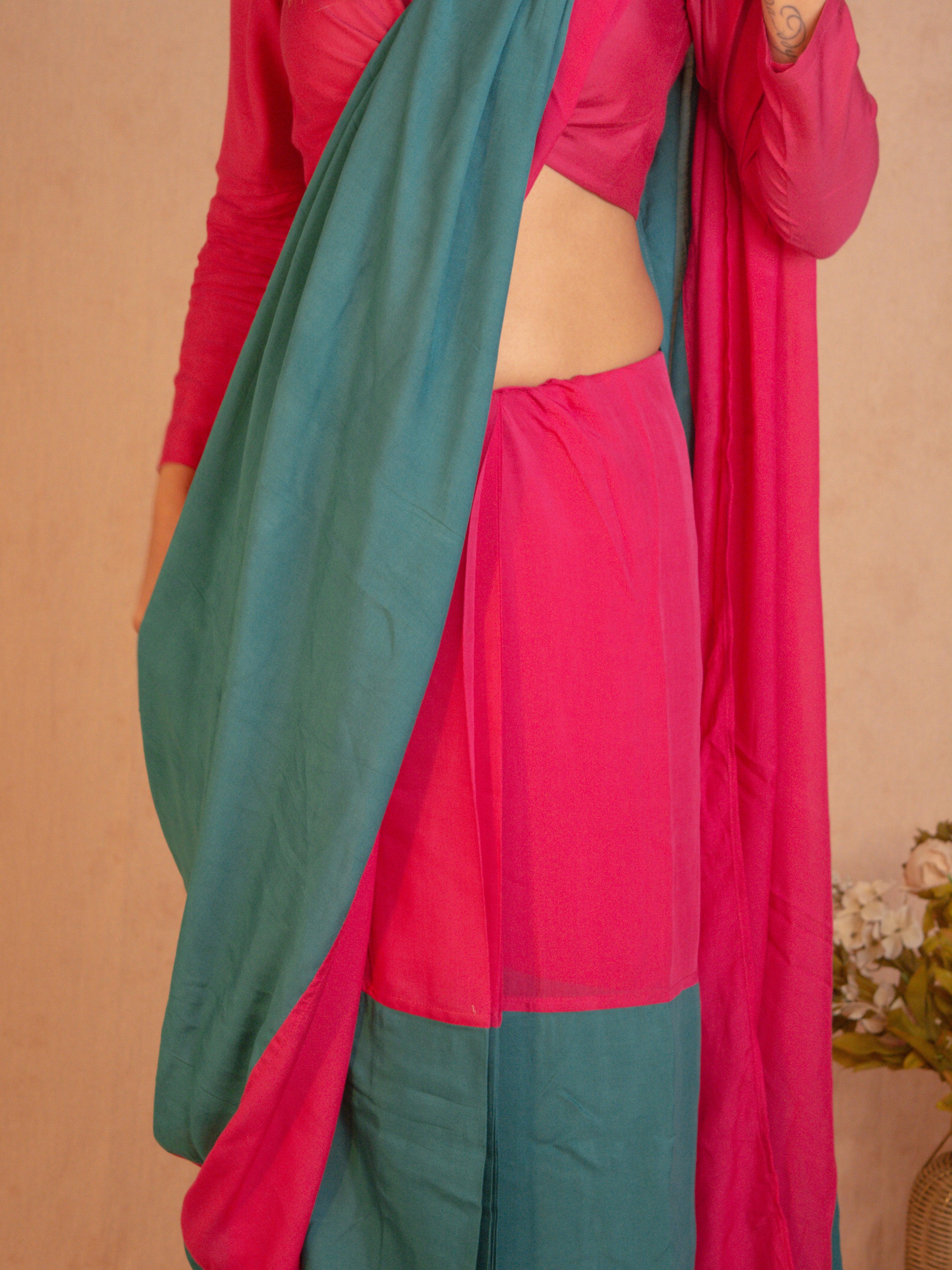 Silk Ready Pleated Saree - trueBrowns