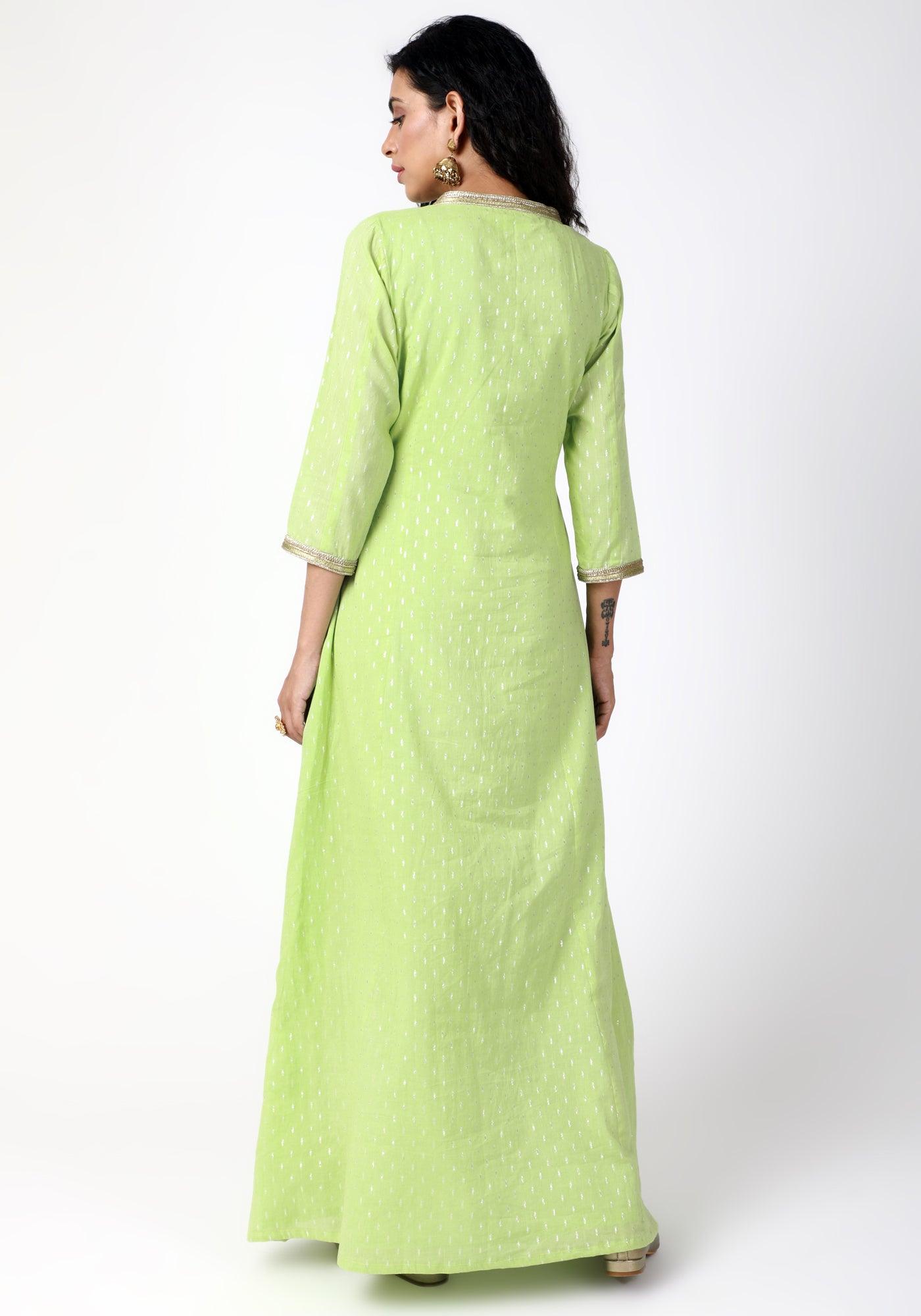 Green Lace Kurta-Pant-Dupatta - trueBrowns