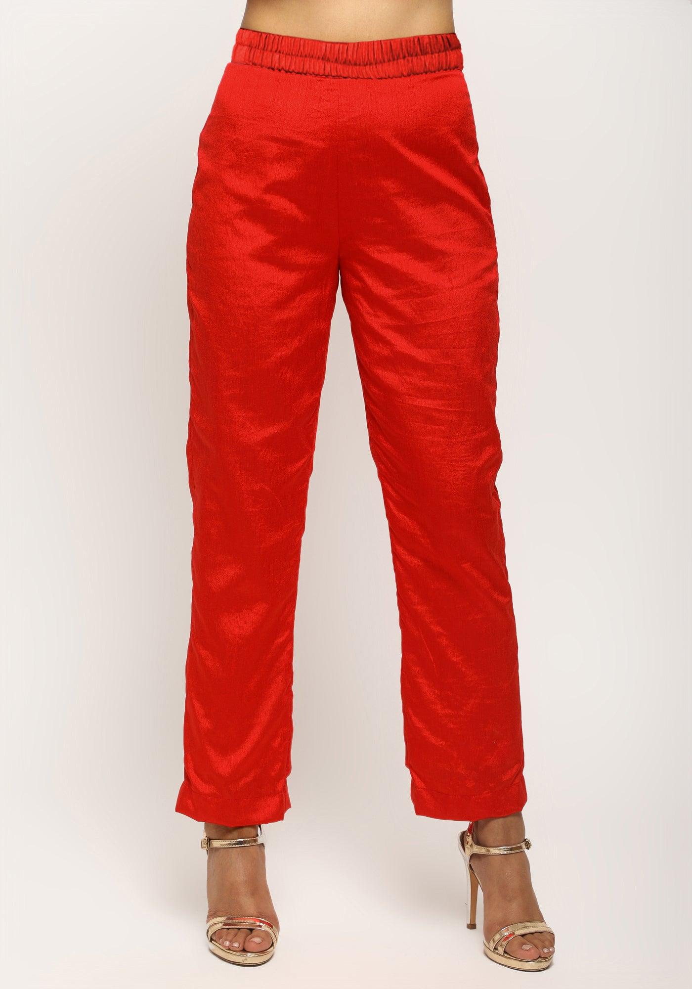 Orange Foil High Slit Set - trueBrowns