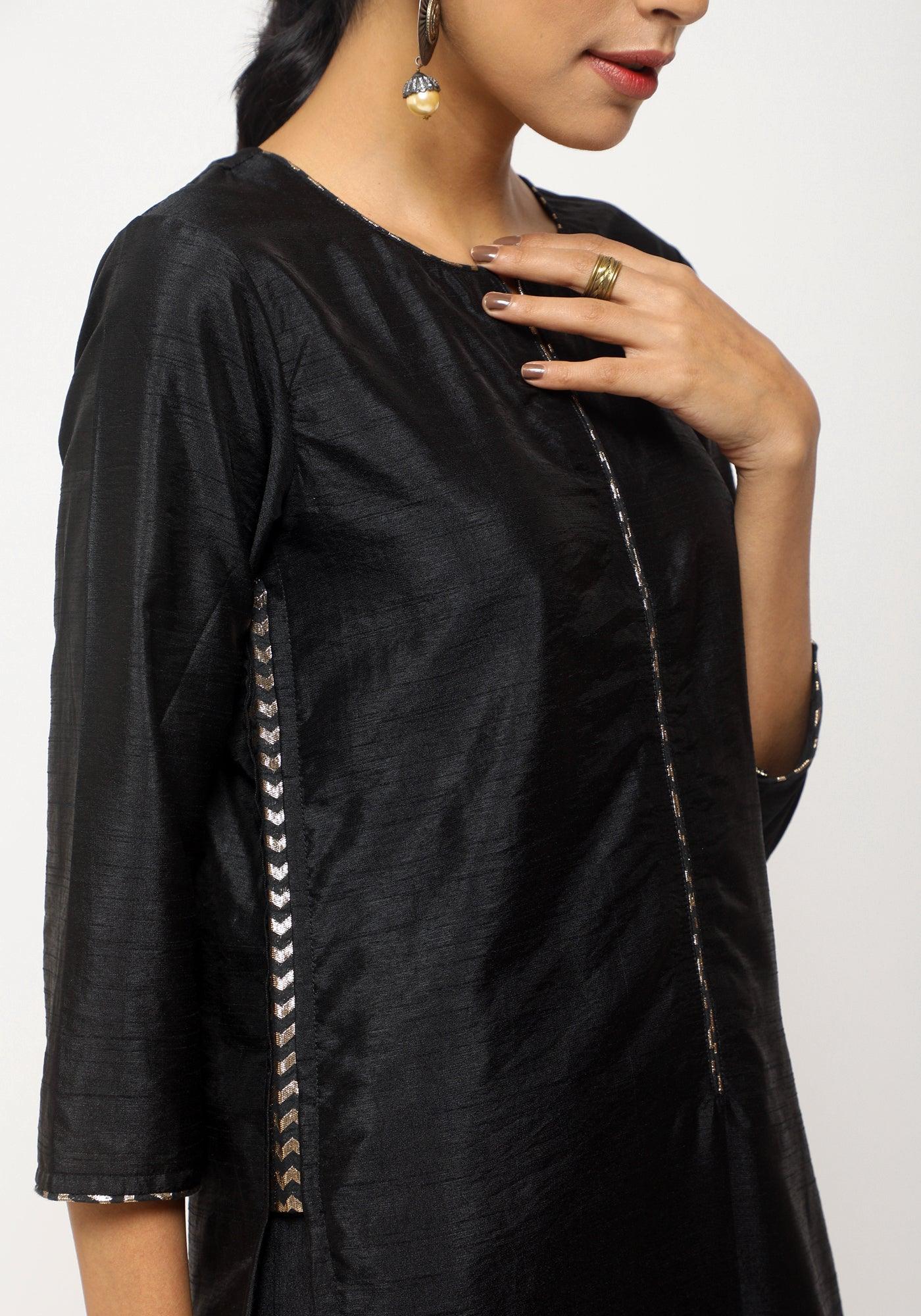 Black Foil High Slit Set - trueBrowns