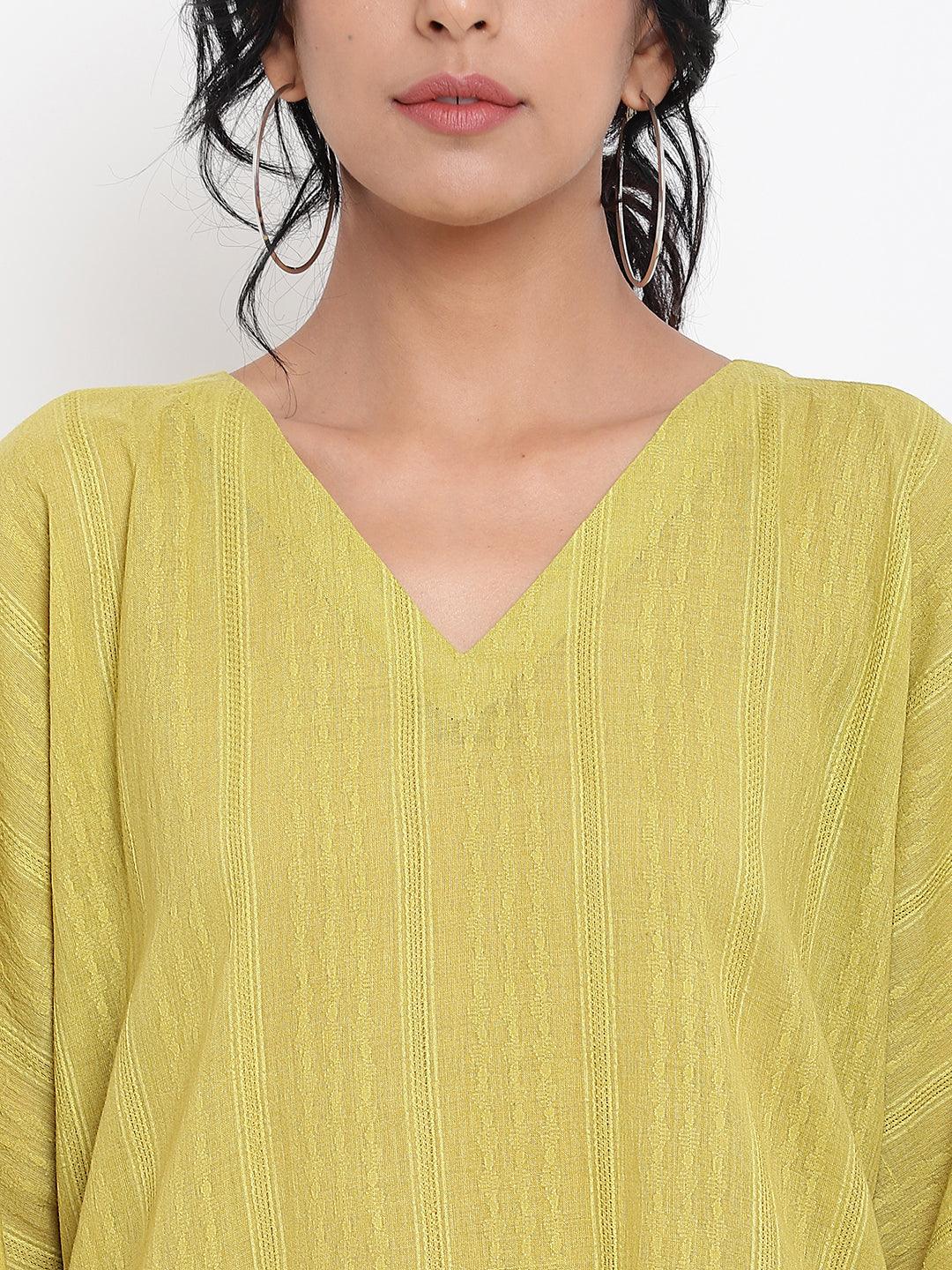 Green Cotton Kaftan - trueBrowns