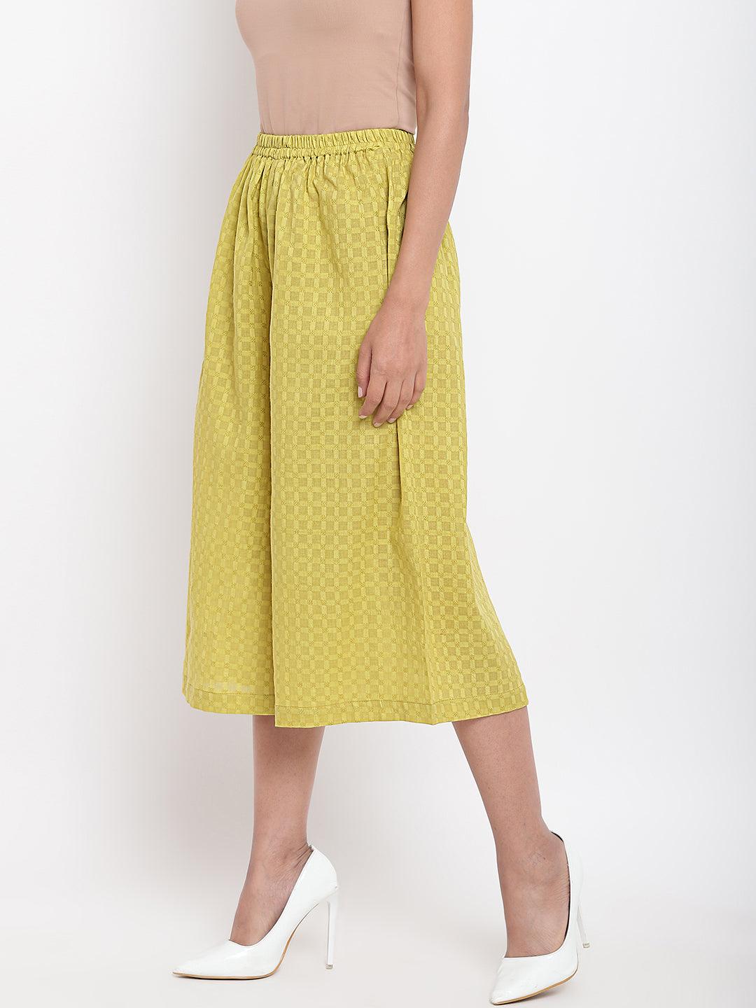 Green Cotton Pant - trueBrowns