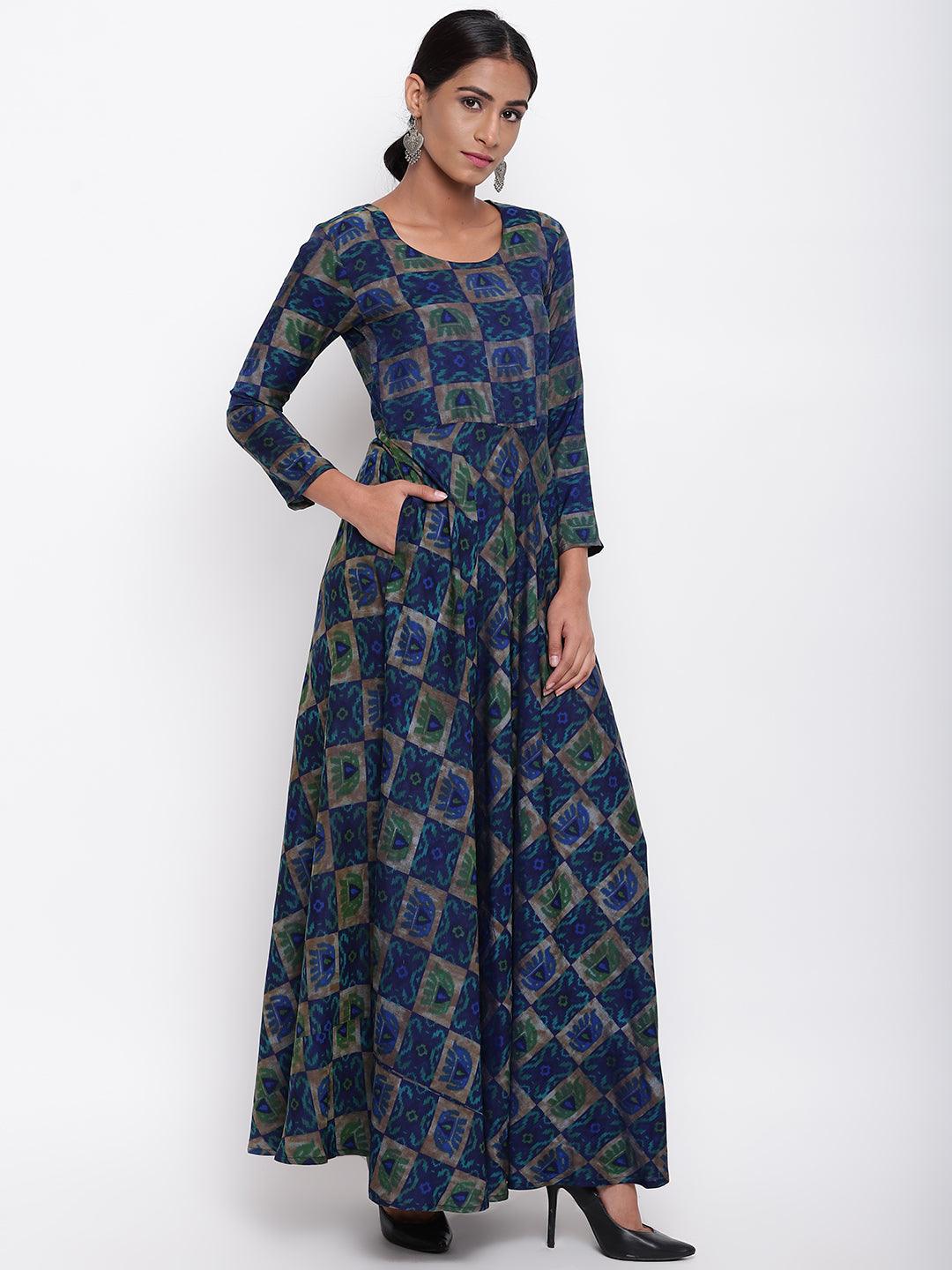 Blue Elephant Dress - trueBrowns