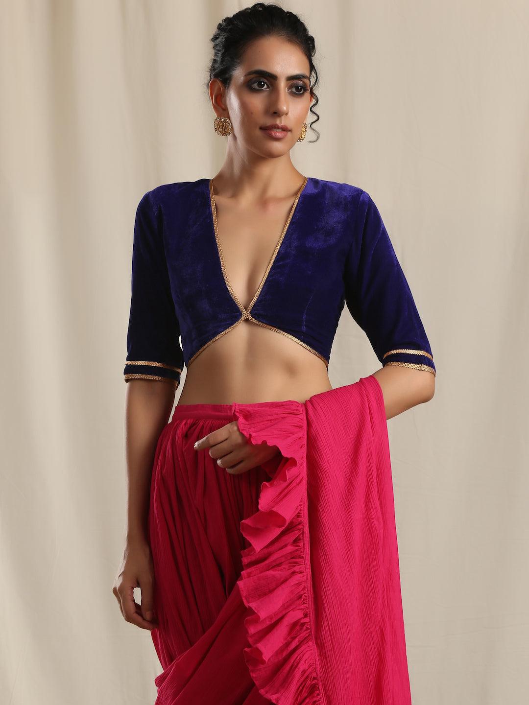 Blue Velvet Gota Blouse