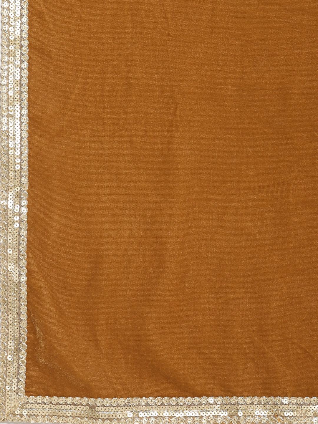 Brown Velvet Shawl - trueBrowns