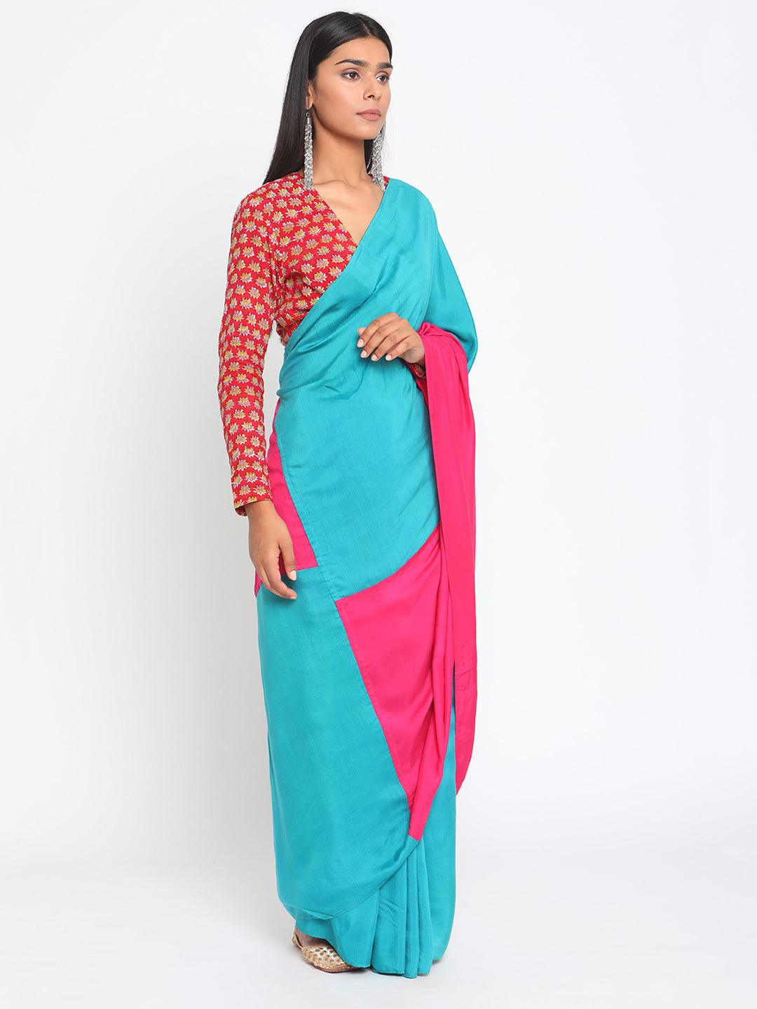 Silk Ready Pleated Saree - trueBrowns