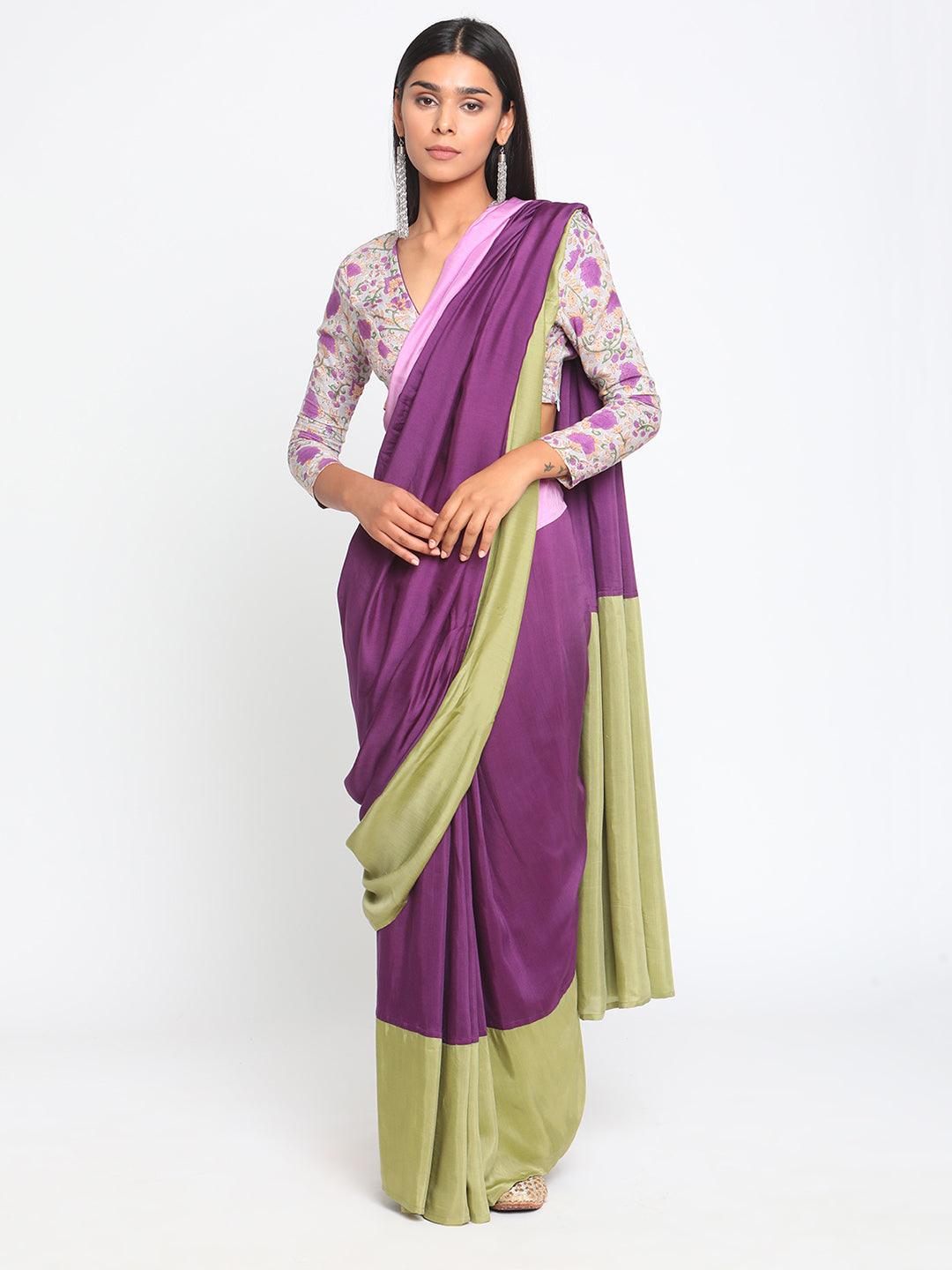 Silk Ready Pleated Saree - trueBrowns