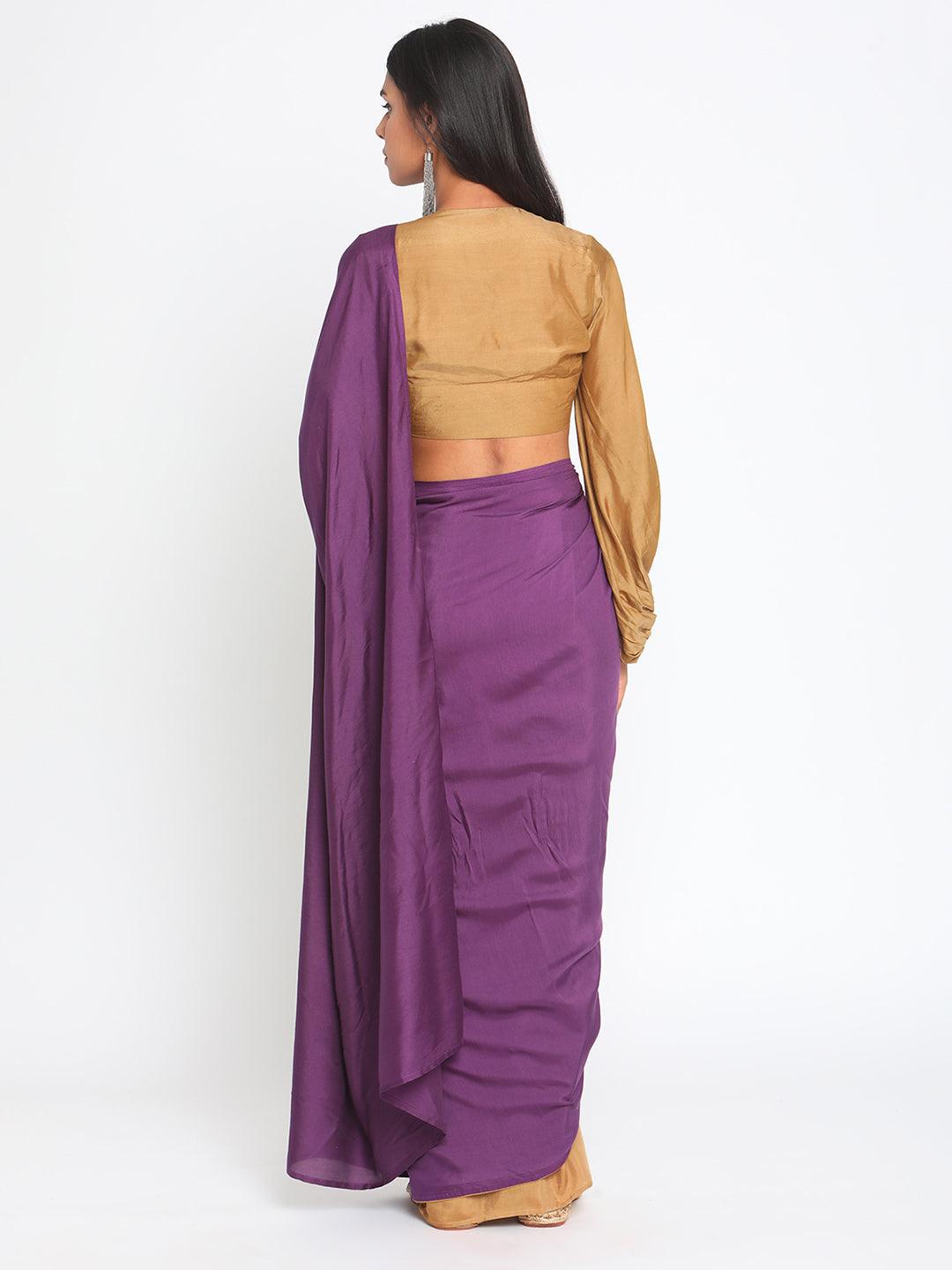 Silk Ready Pleated Saree - trueBrowns