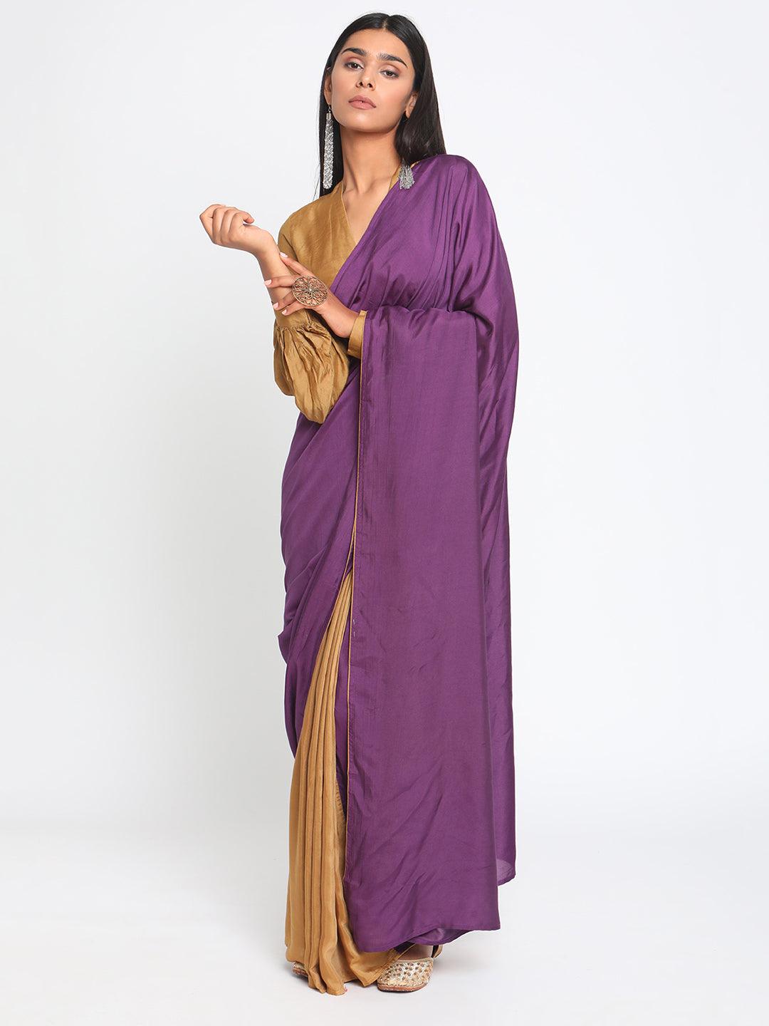 Silk Ready Pleated Saree - trueBrowns