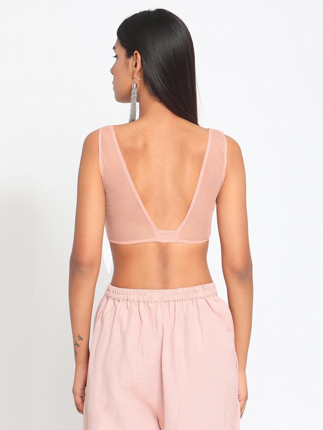Rose Pink Net Blouse - trueBrowns