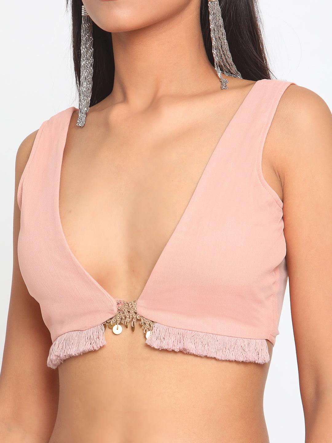 Rose Pink Net Blouse - trueBrowns