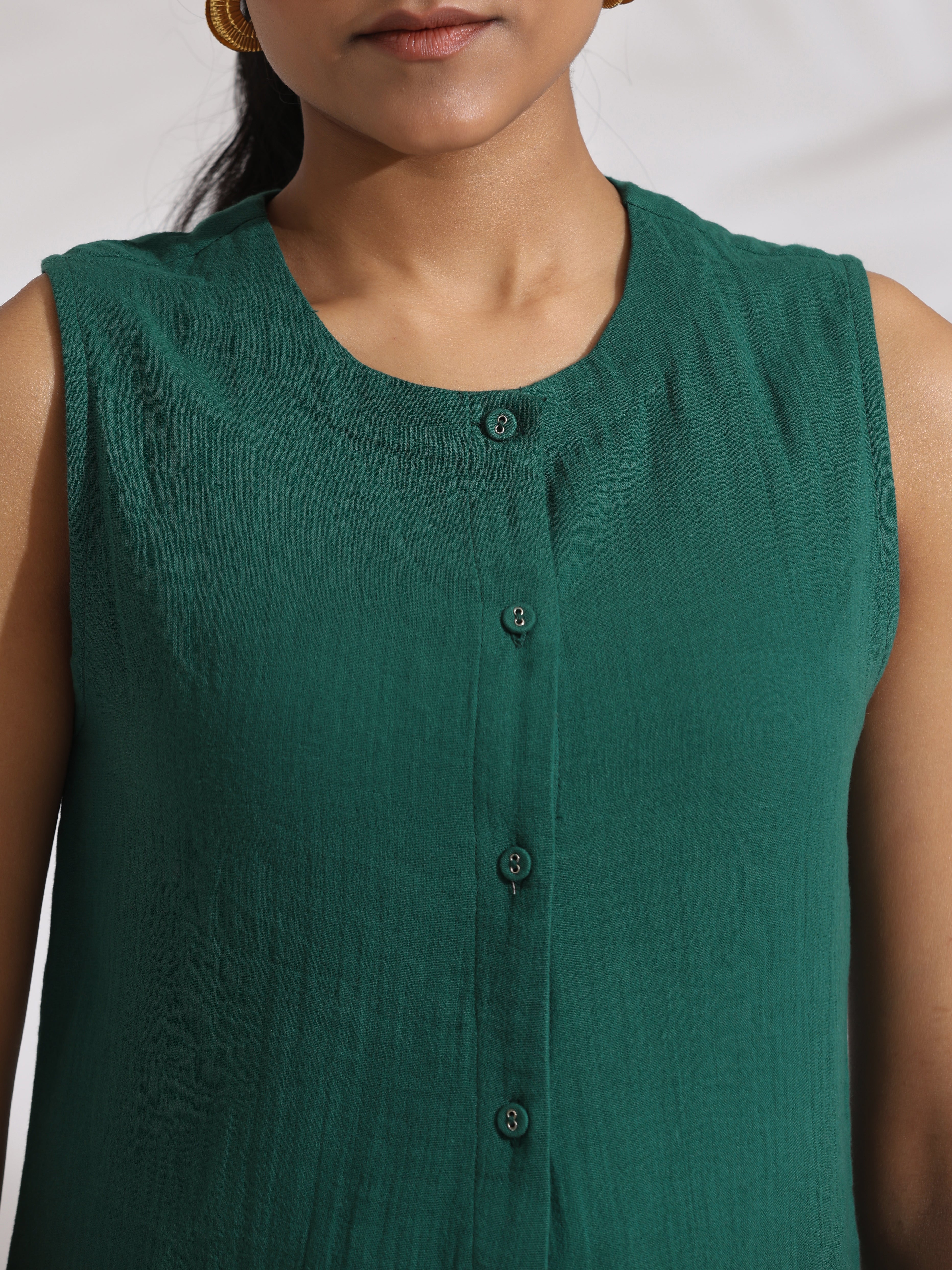 trueBrowns Green Cotton Co-ord Set