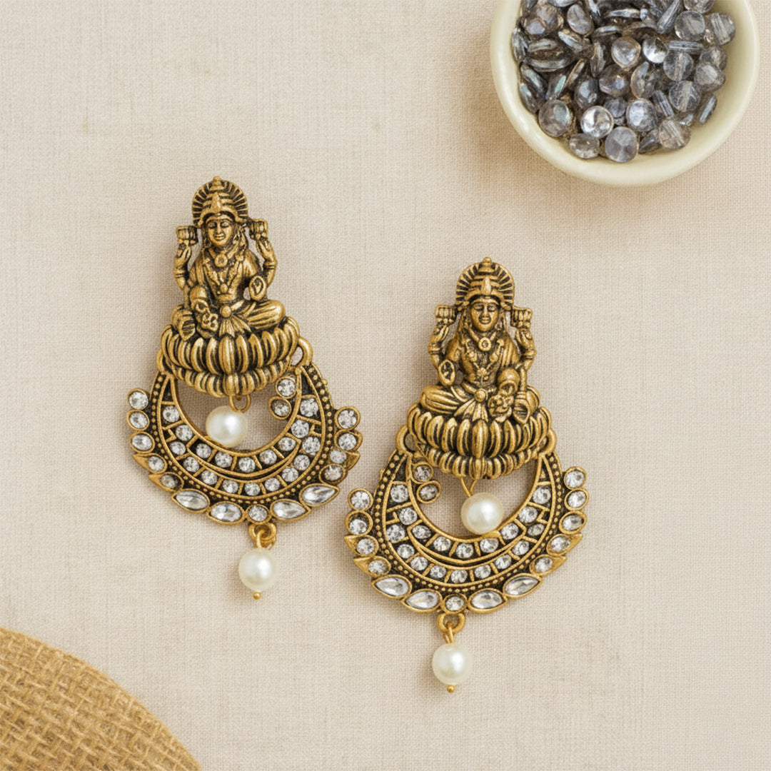 trueBrowns Shubh Lakshmi Jhumkas