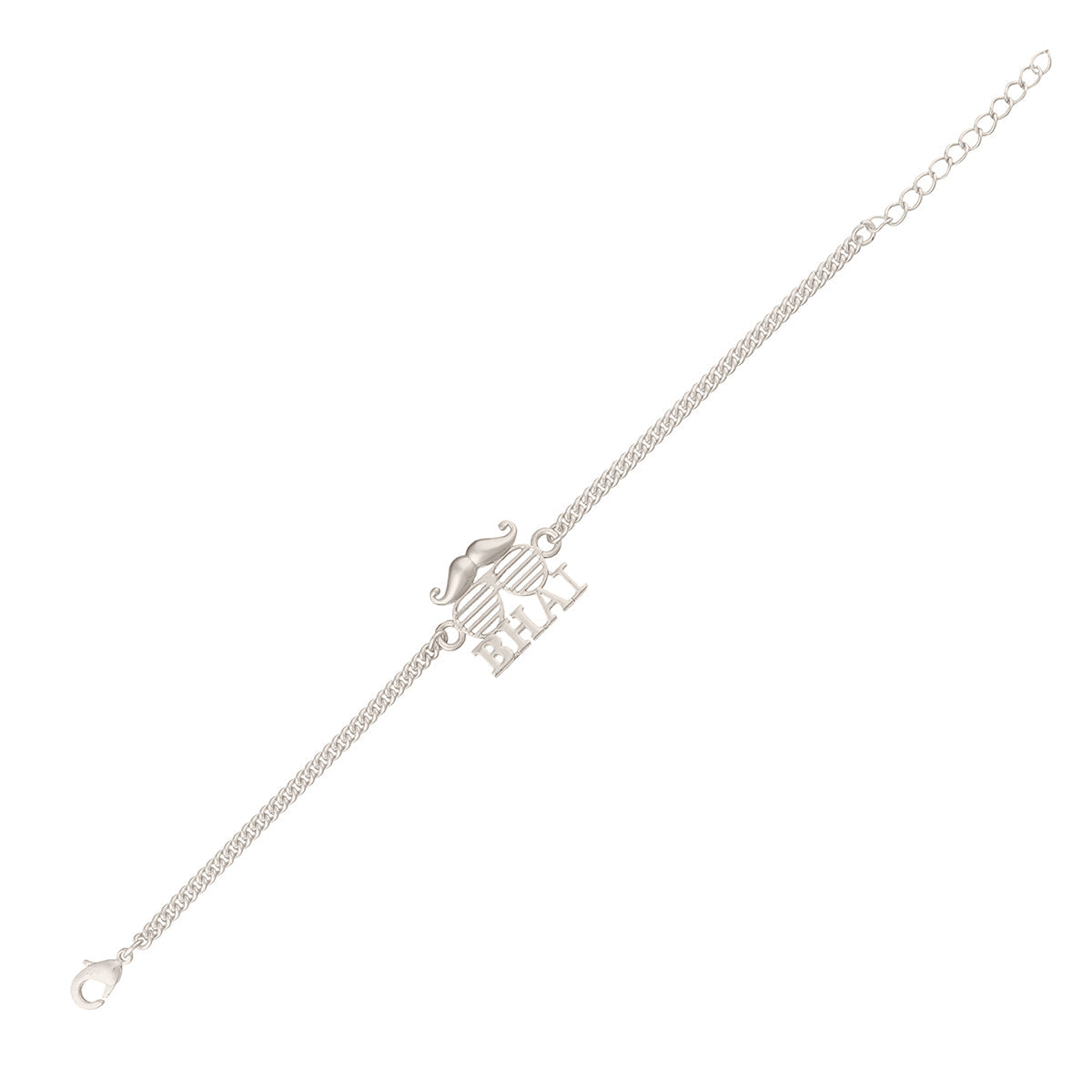 trueBrowns Exclusive Silver Plated BHAI Bracelet Style Rakhi