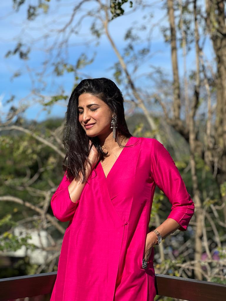 Pink Angrakha Set