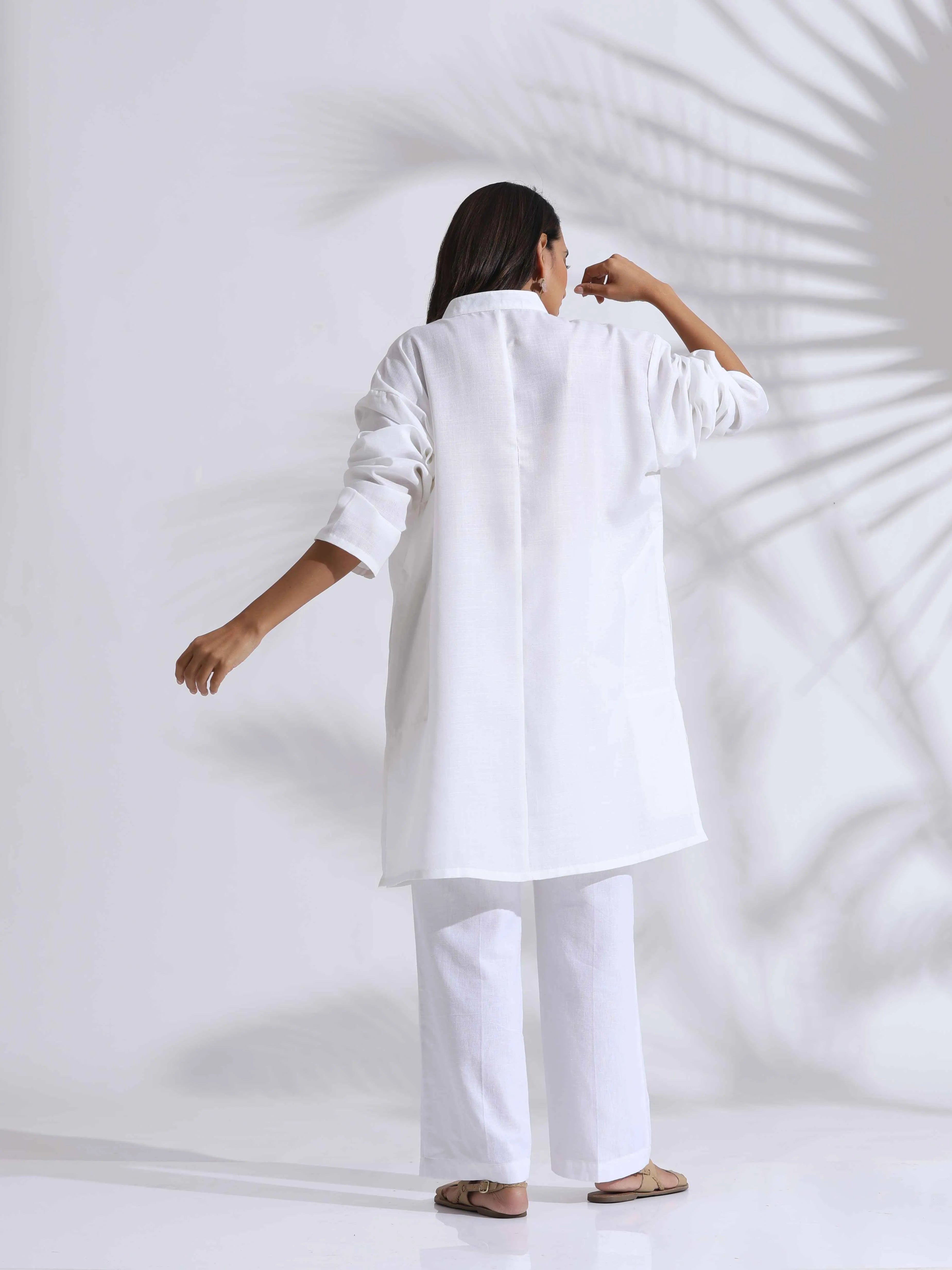 trueBrowns White Holi Kurta