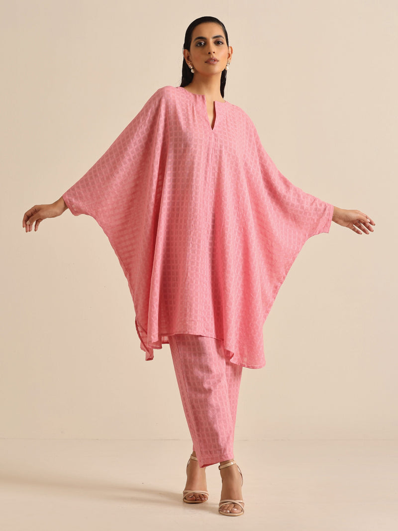 Light Pink Dobby Oversized Co-Ord Set