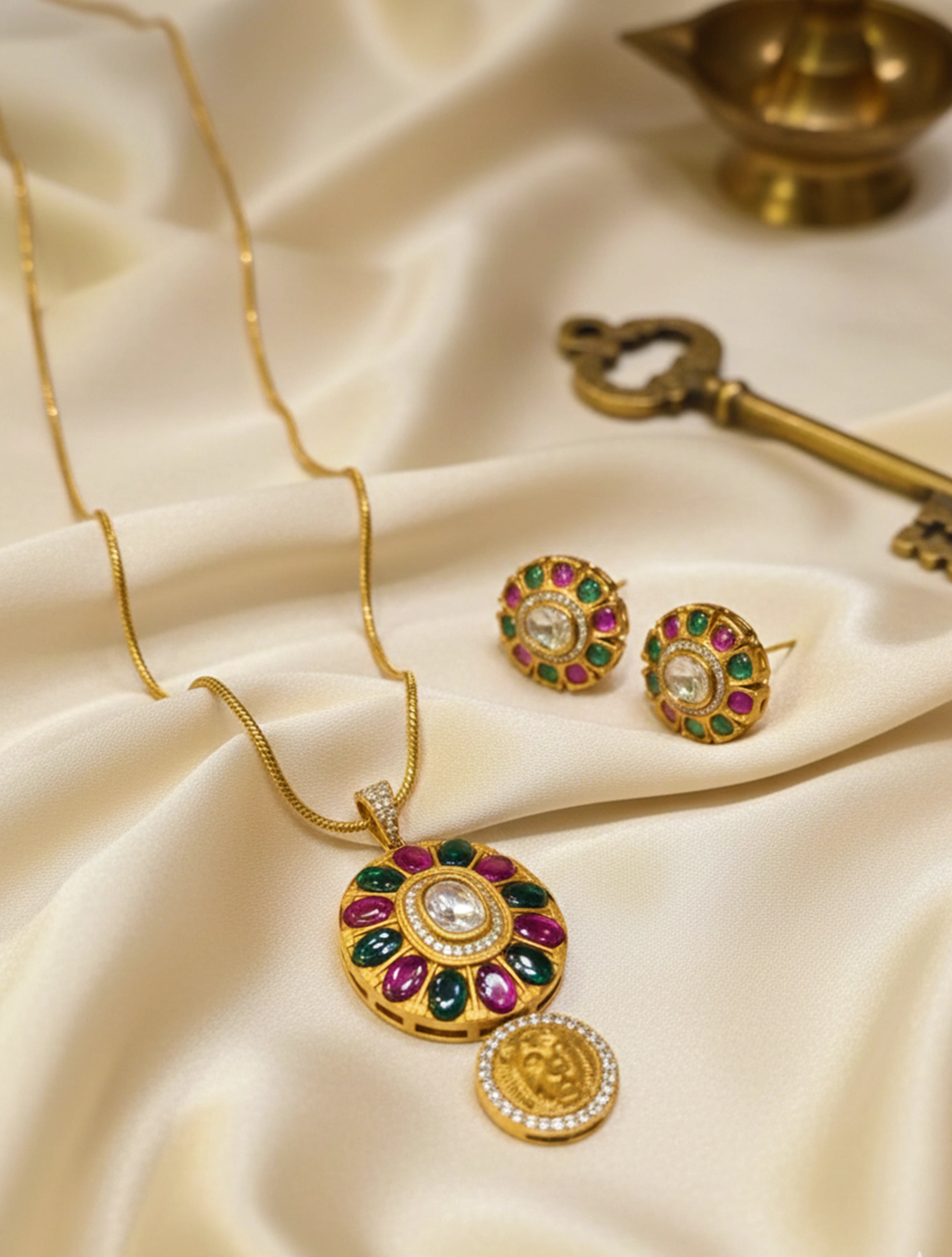 trueBrowns Royal Radiance Pendant Set