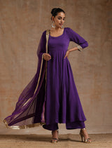 Violet Modal Anarkali Set