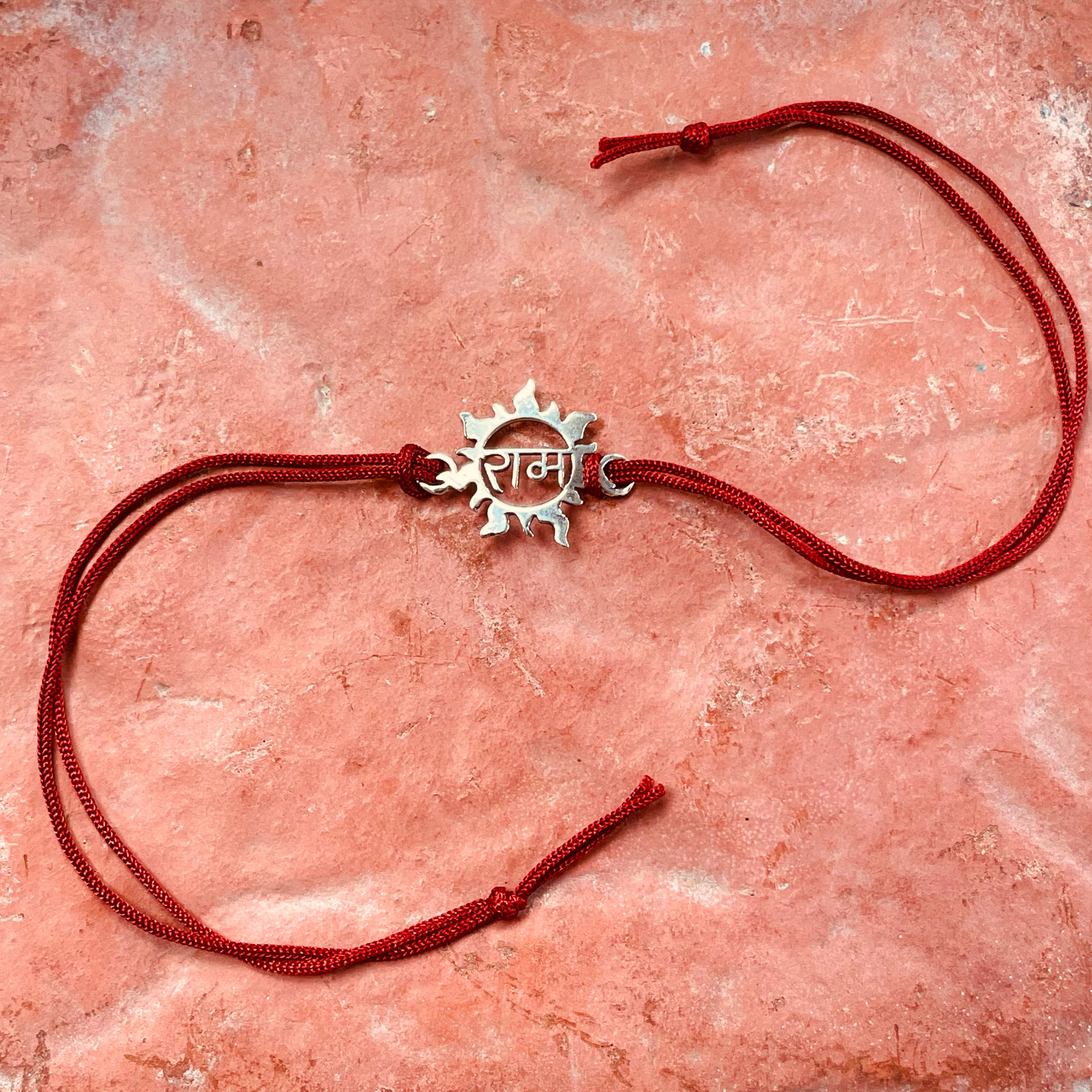 trueBrowns 925 Sterling Silver Ram Thread Rakhi