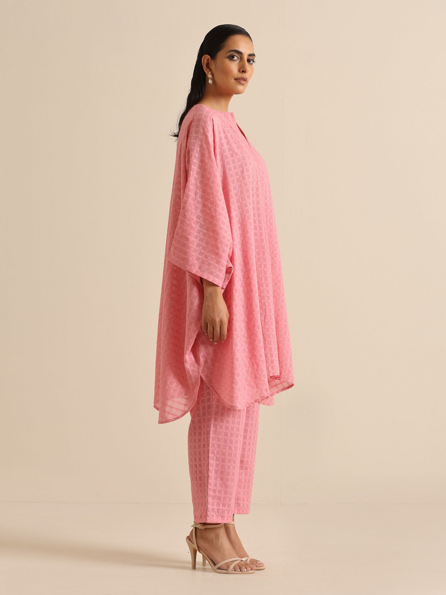 Light Pink Dobby Oversized Co-Ord Set