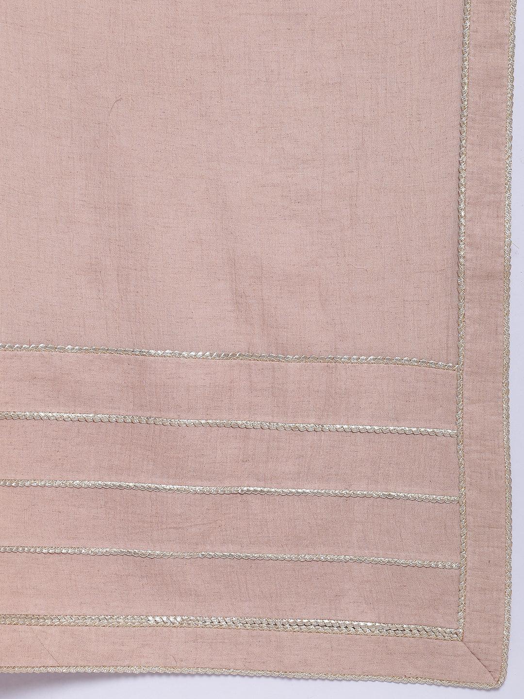 Pure Cotton Gota Saree - trueBrowns